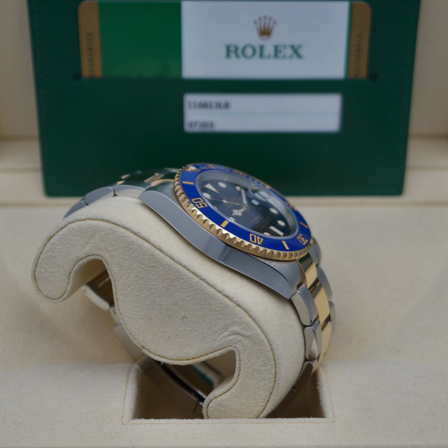 Rolex Submariner Date 116613LB (2020) - Blue dial 40 mm Gold/Steel case (5/6)
