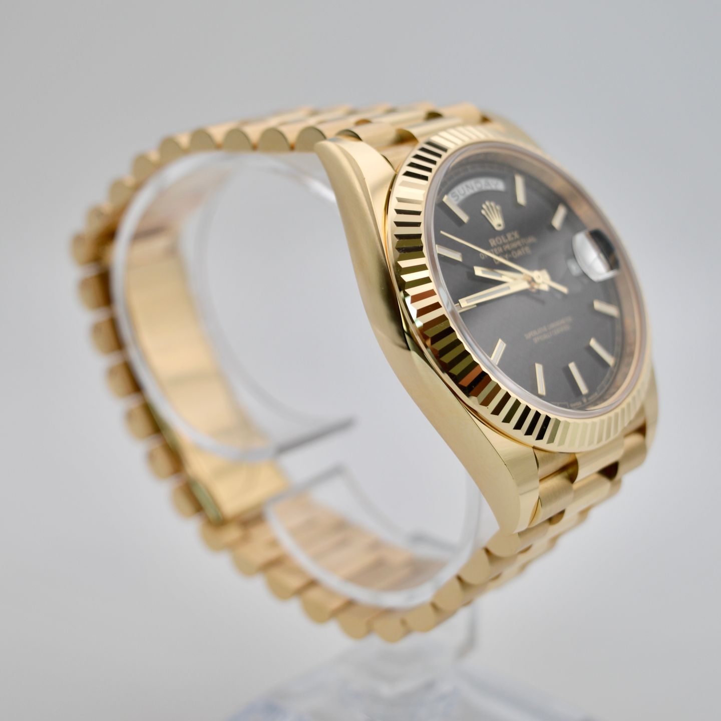 Rolex Day-Date 40 228238 (2021) - Brown dial 40 mm Yellow Gold case (4/6)