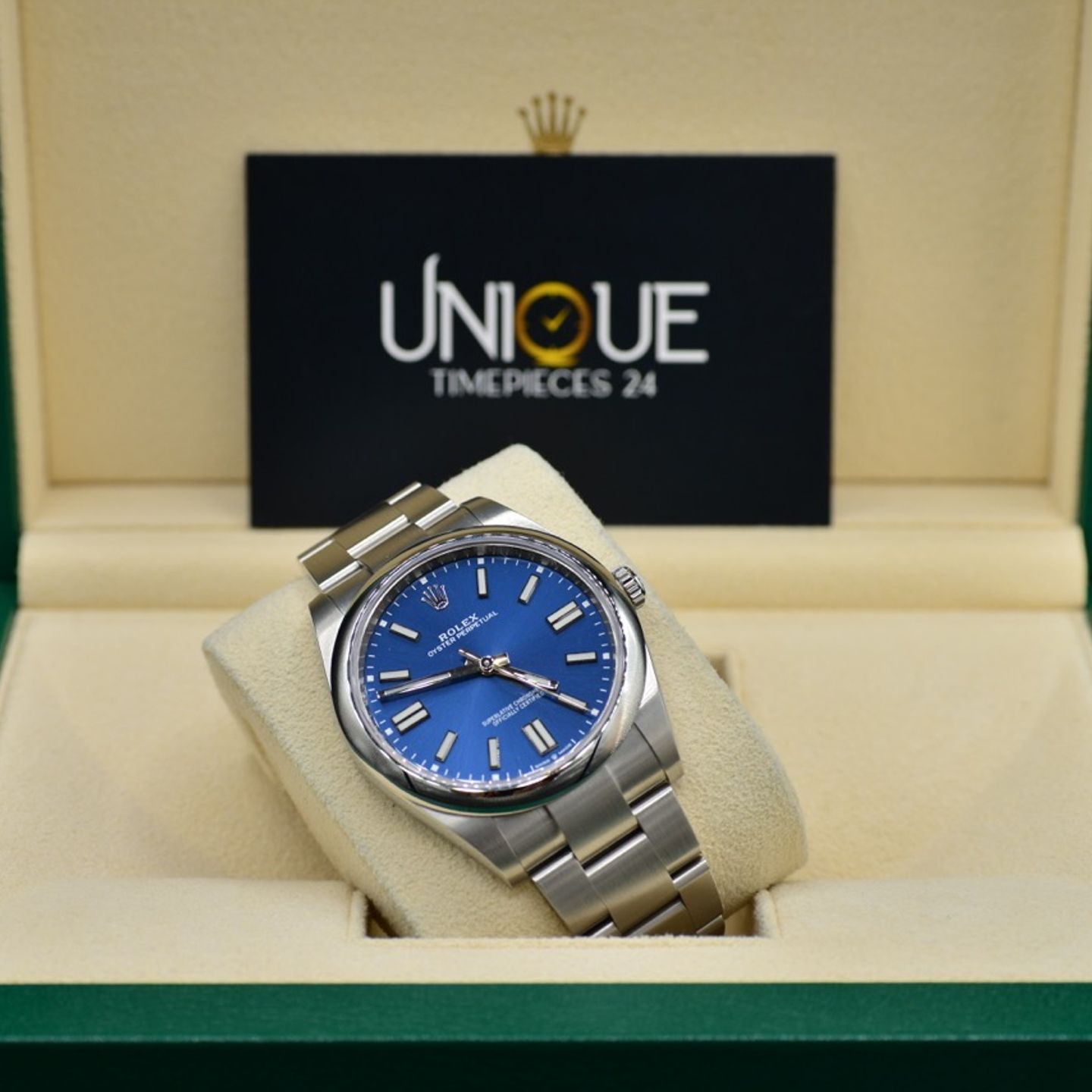 Rolex Oyster Perpetual 41 124300 (2022) - Blue dial 40 mm Steel case (1/4)