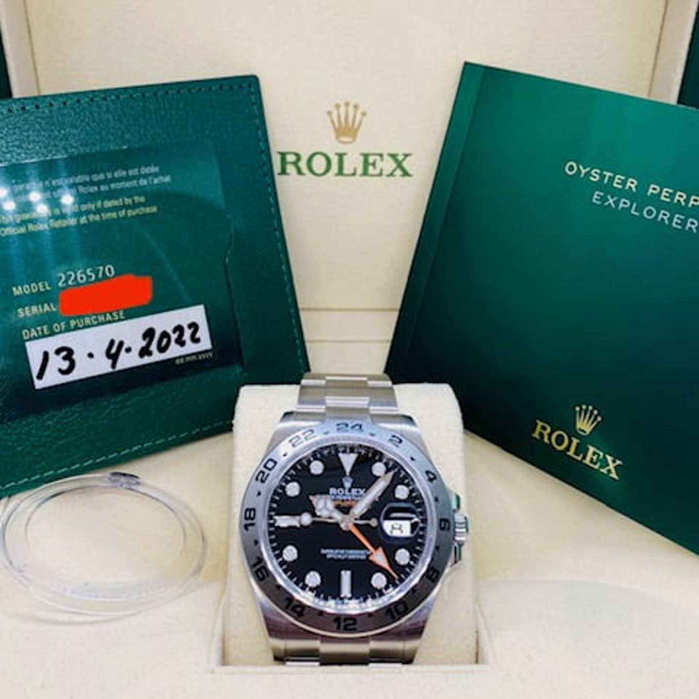 Rolex Explorer II 226570 (2022) - Black dial 42 mm Steel case (7/8)