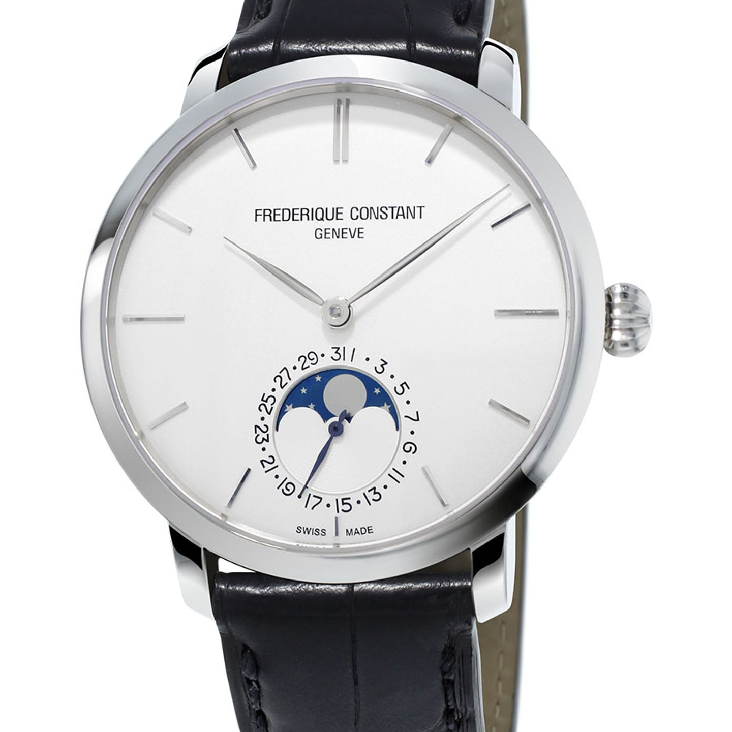 Frederique Constant Manufacture Slimline Moonphase FC-705S4S6 (2022) - White dial 42 mm Steel case (1/1)