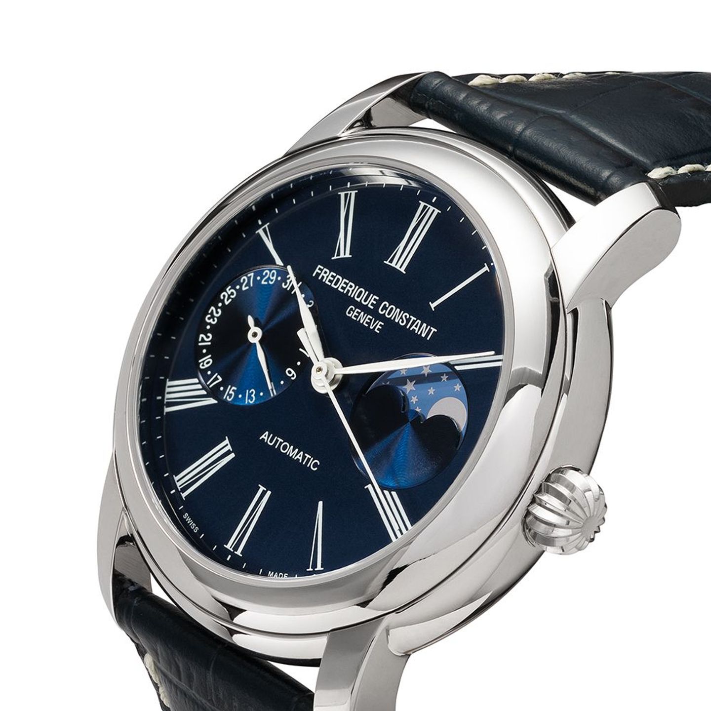 Frederique Constant Manufacture Classic Moonphase FC-712MN4H6 (2022) - Blue dial 42 mm Steel case (1/1)