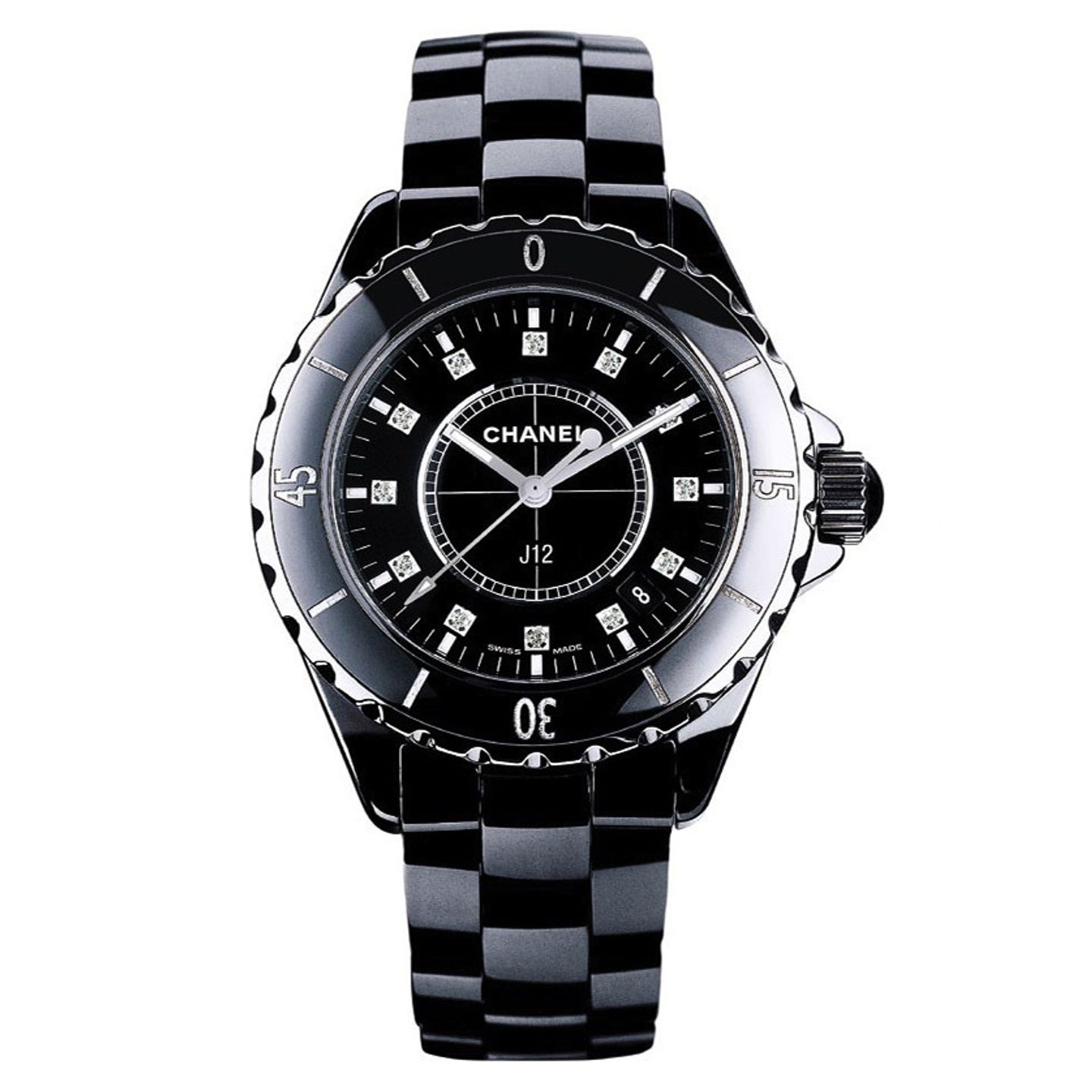 Chanel J12 H1625 (2022) - Black dial 33 mm Ceramic case (1/1)