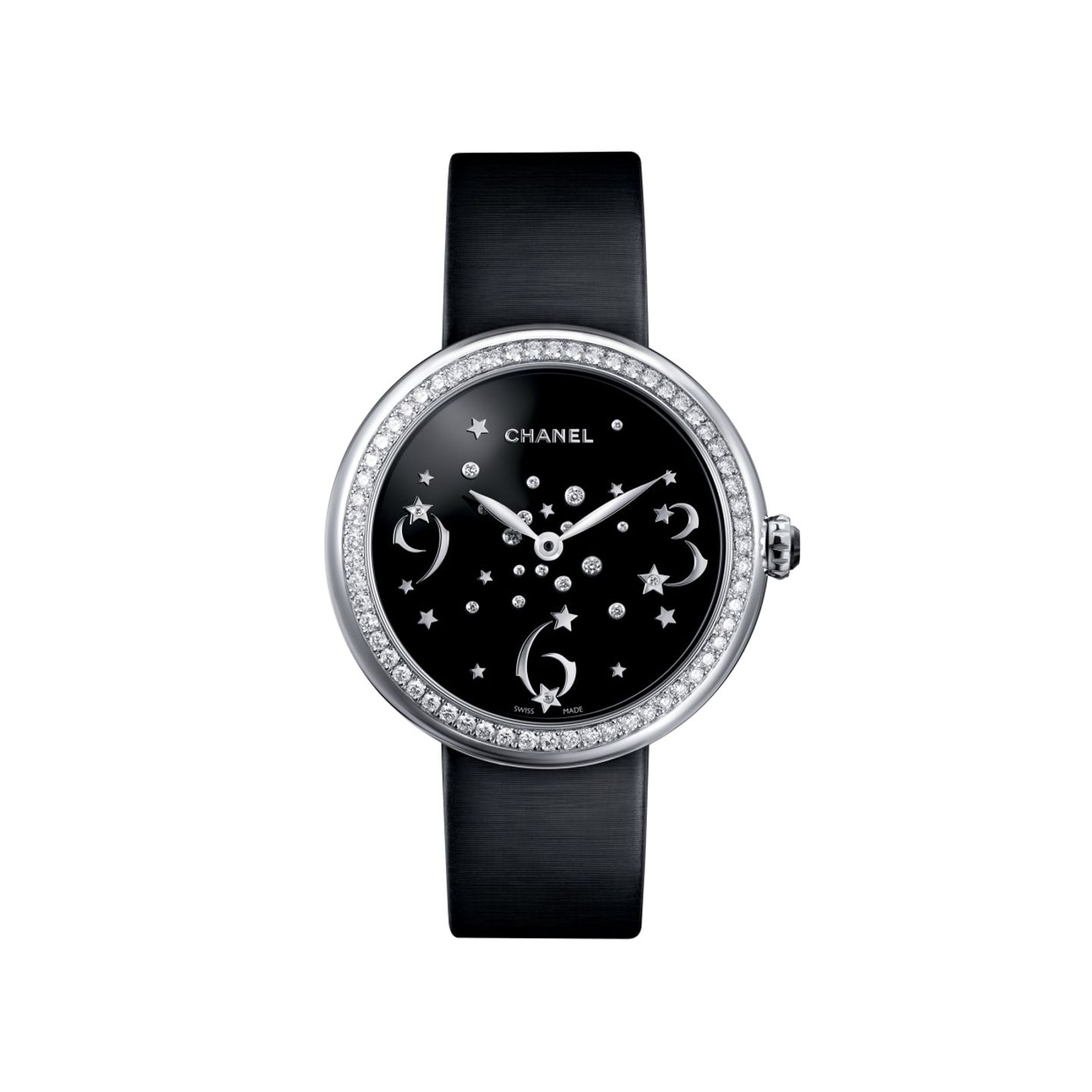 Chanel Mademoiselle H3097 (2022) - Black dial 38 mm White Gold case (1/1)