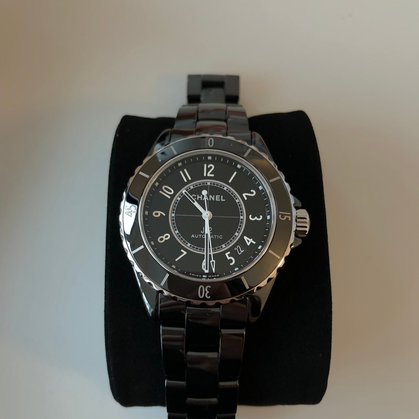 Chanel J12 H5697 (Unknown (random serial)) - Black dial 38 mm Ceramic case (4/6)