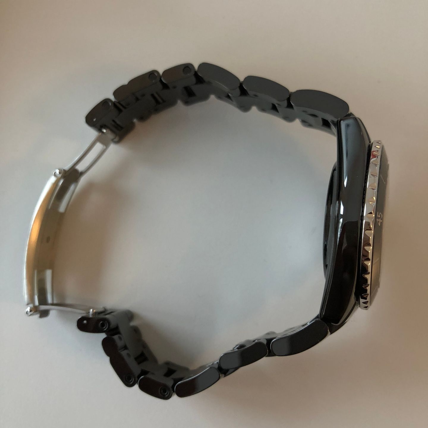 Chanel J12 H5697 (Unknown (random serial)) - Black dial 38 mm Ceramic case (3/6)