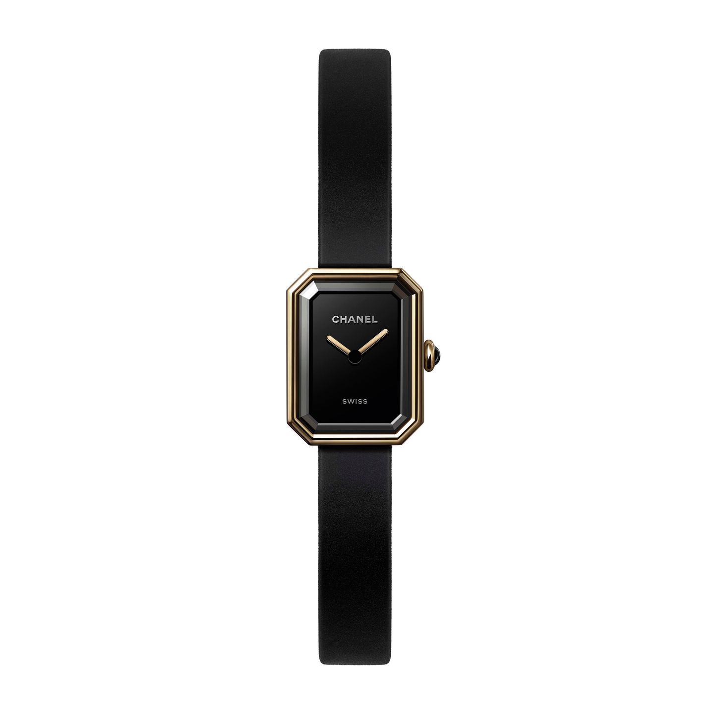Chanel Première H6125 (2022) - Black dial 15 mm Yellow Gold case (1/1)