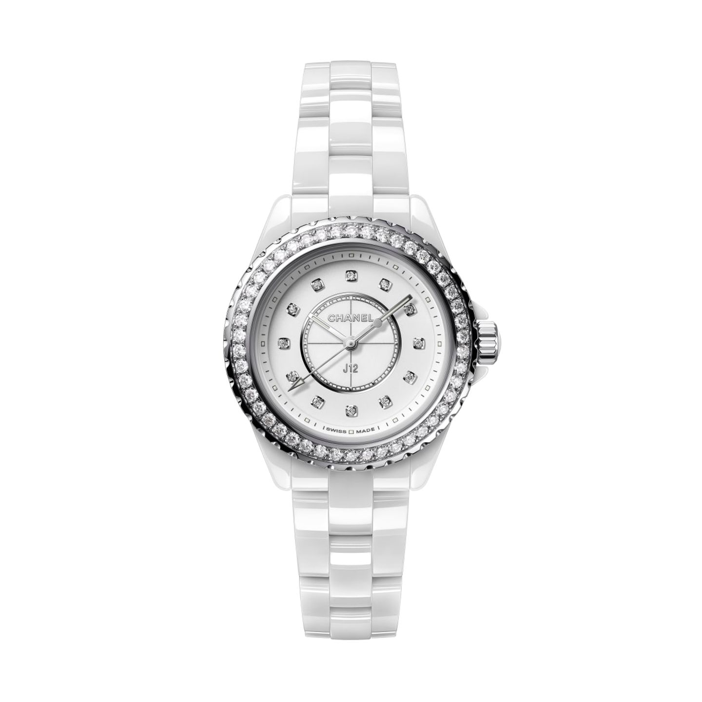 Chanel J12 H6418 (2022) - White dial 33 mm Ceramic case (1/1)