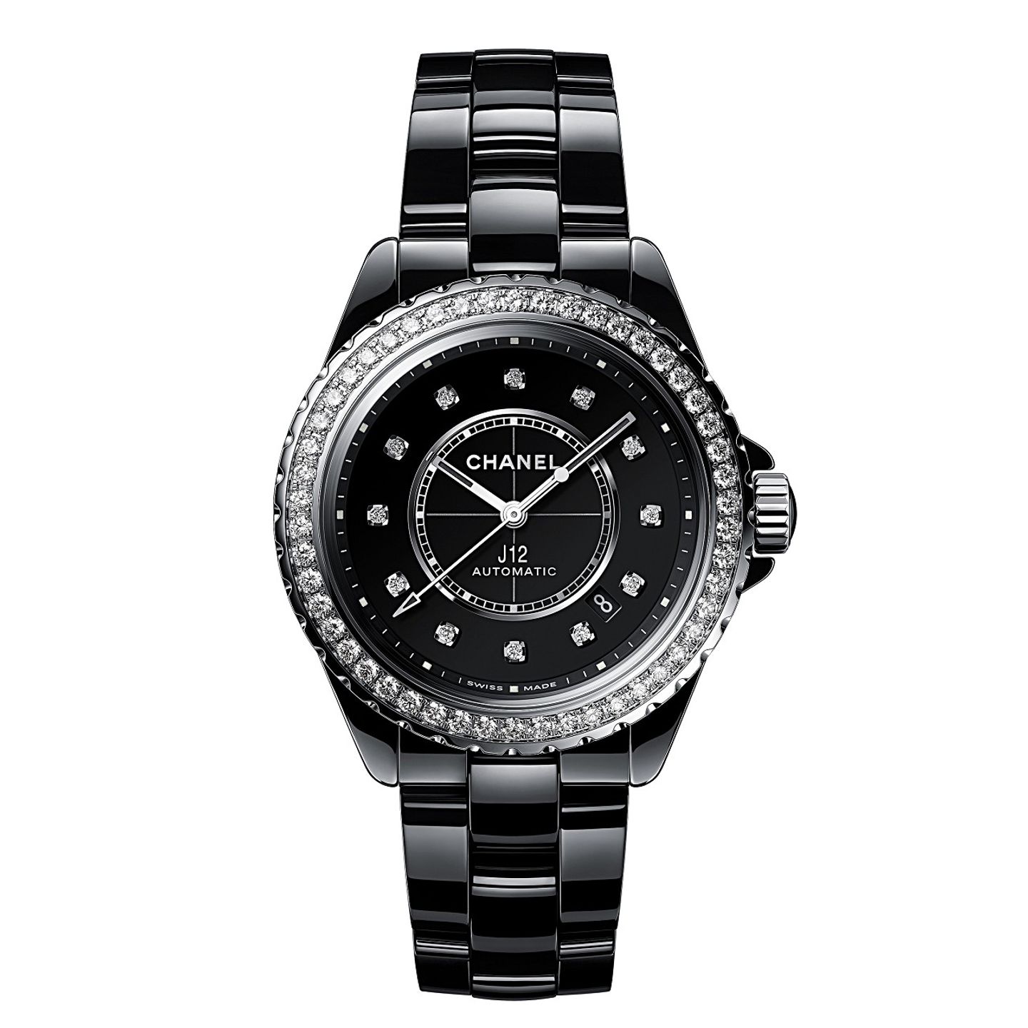 Chanel J12 H6526 (2022) - Black dial 38 mm Ceramic case (1/1)