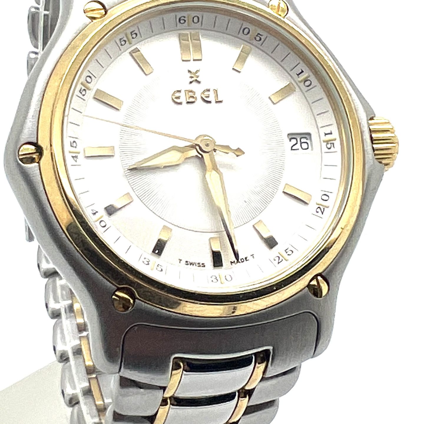 Ebel 1911 1187241 (Unknown (random serial)) - White dial 38 mm Gold/Steel case (2/6)