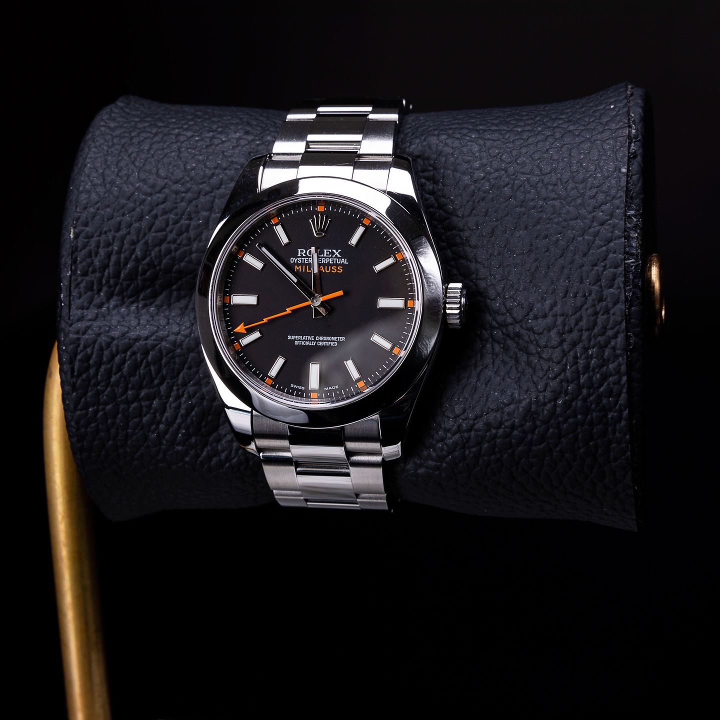 Rolex Milgauss 116400 (2011) - Black dial 40 mm Steel case (1/4)