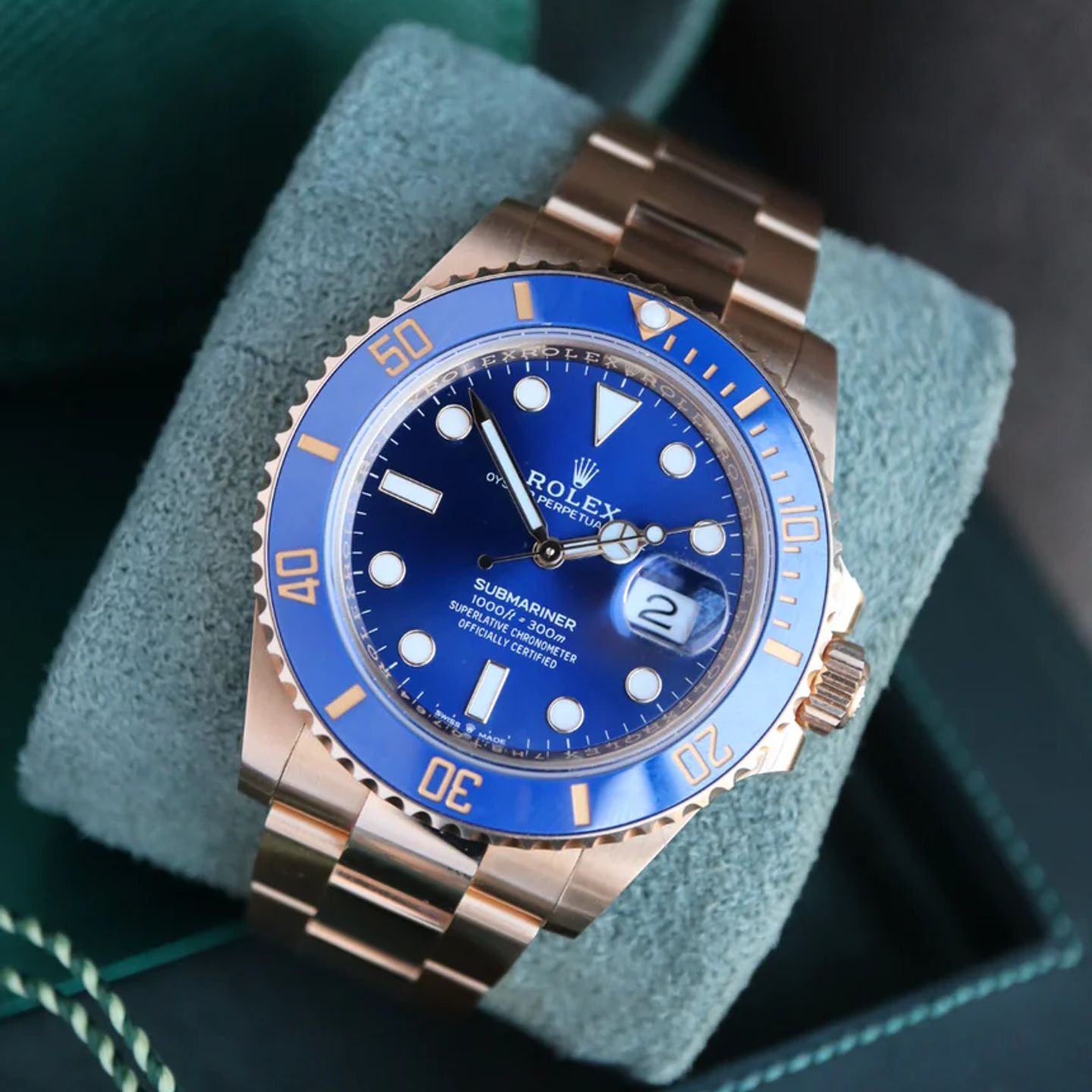 Rolex Submariner Date 126618LB (2023) - Blue dial 41 mm Yellow Gold case (4/5)