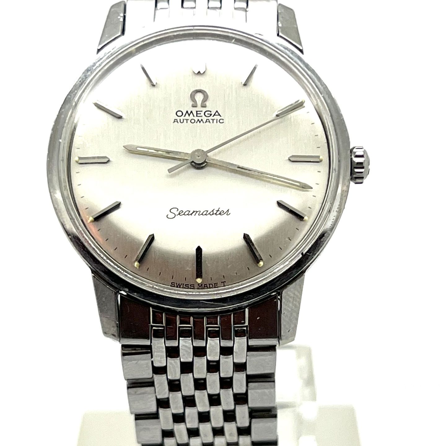 Omega Seamaster 165.002 (Unknown (random serial)) - White dial 34 mm Steel case (1/7)