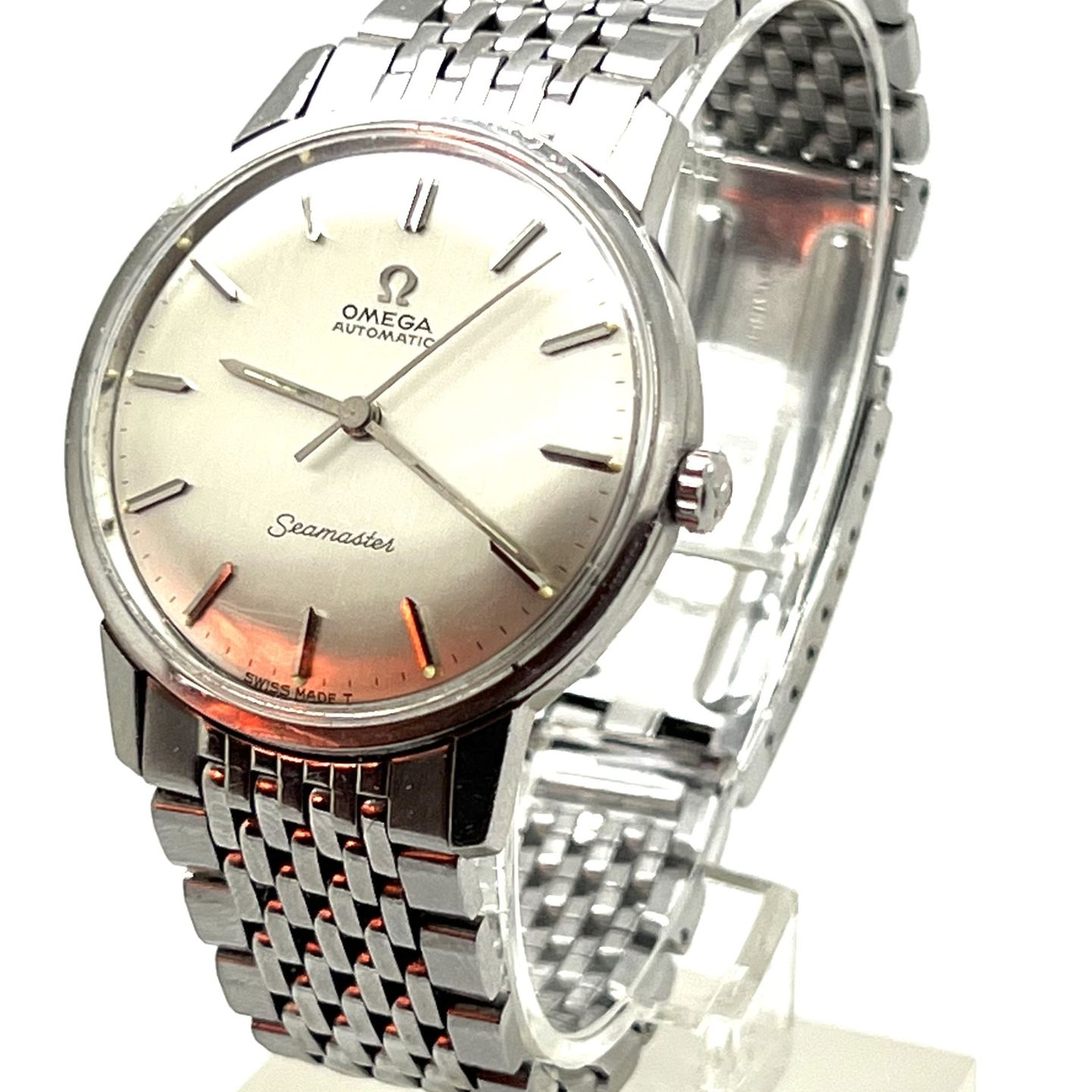 Omega Seamaster 165.002 (Unknown (random serial)) - White dial 34 mm Steel case (3/7)
