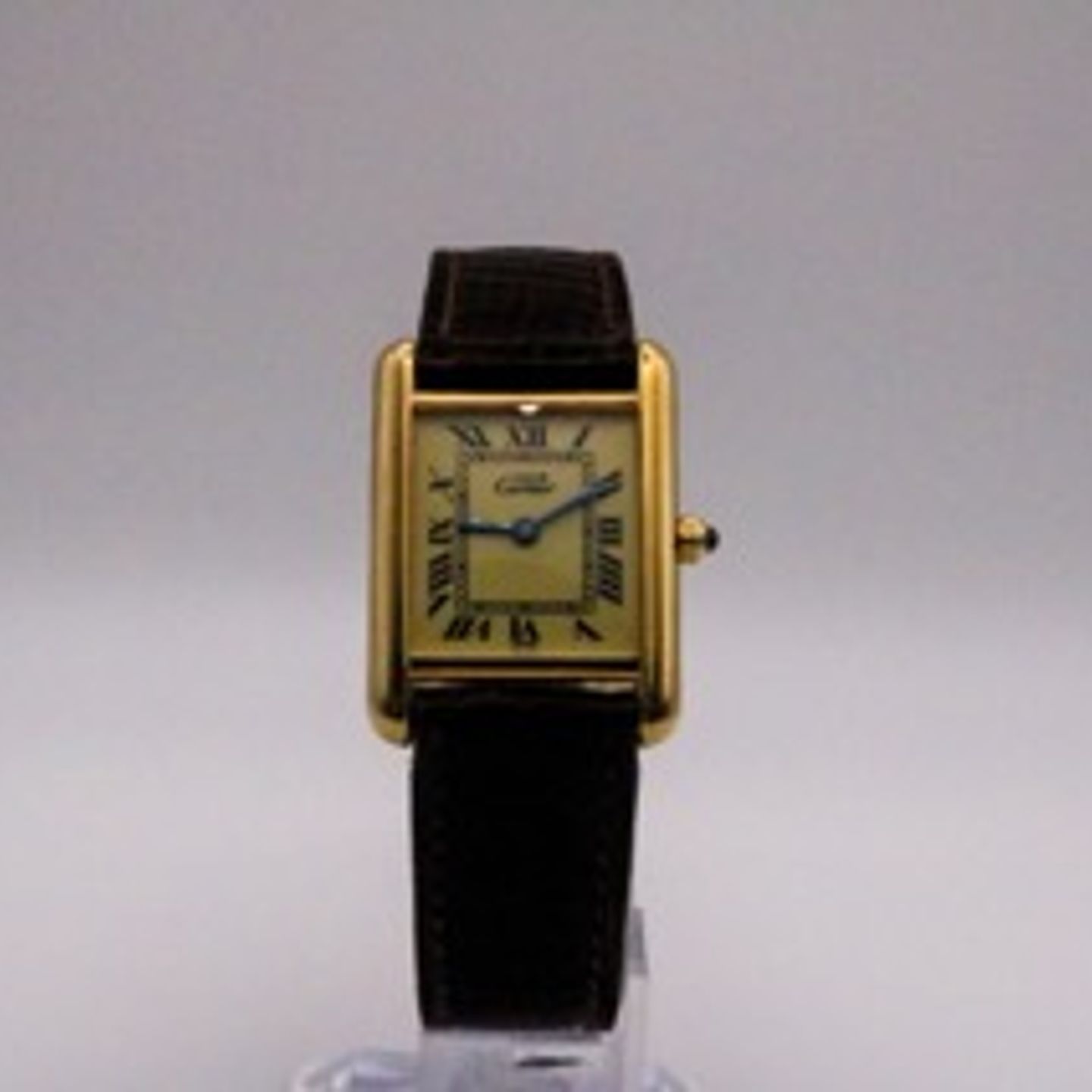 Cartier Tank Vermeil 925-5057 (Unknown (random serial)) - Champagne dial 28 mm Silver case (1/8)