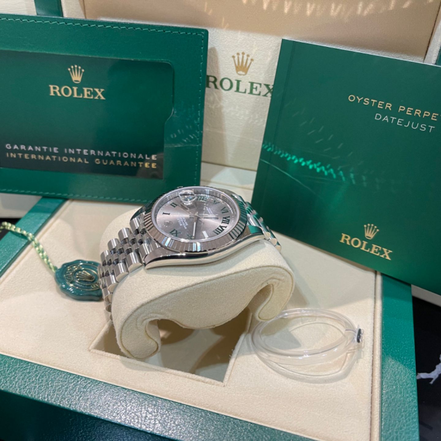 Rolex Datejust 126334 (2022) - Grey dial 41 mm Steel case (5/6)