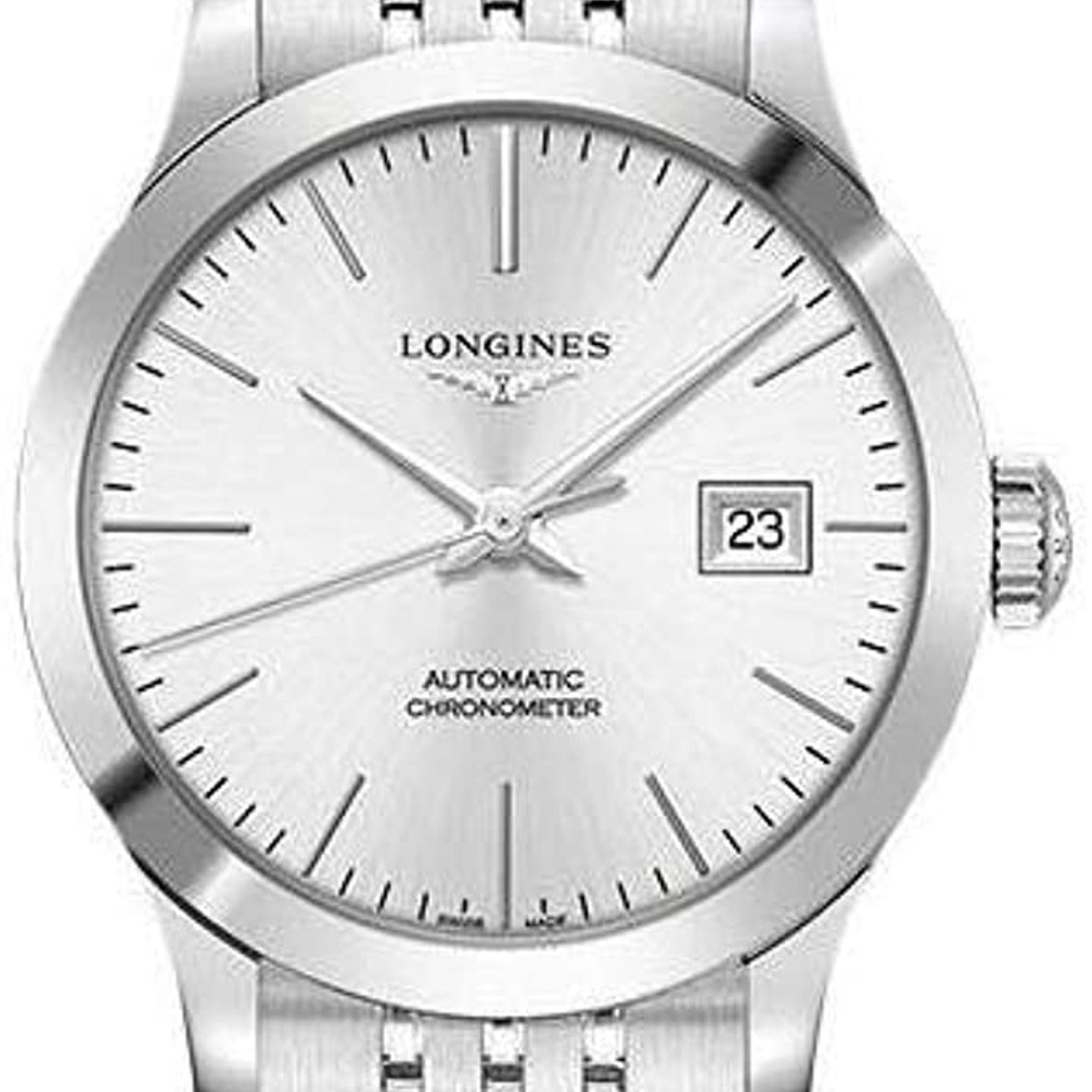 Longines Record L23214726 (2022) - Silver dial 30 mm Steel case (1/1)