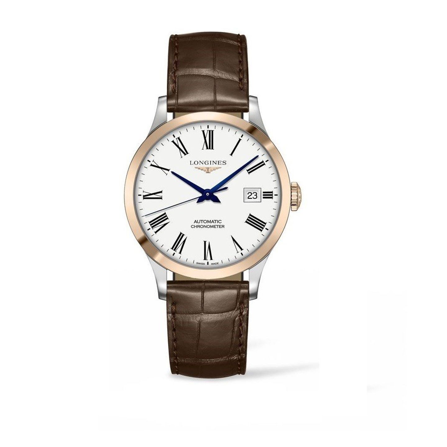 Longines Record L28205112 (2022) - White dial 39 mm Steel case (1/1)