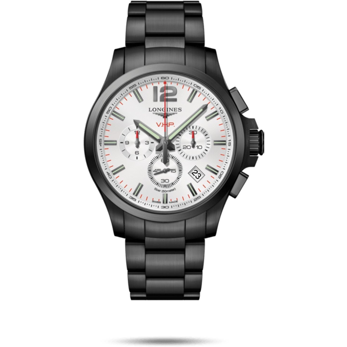 Longines Conquest L3.727.2.76.6 (2022) - Wit wijzerplaat 44mm Staal (1/1)