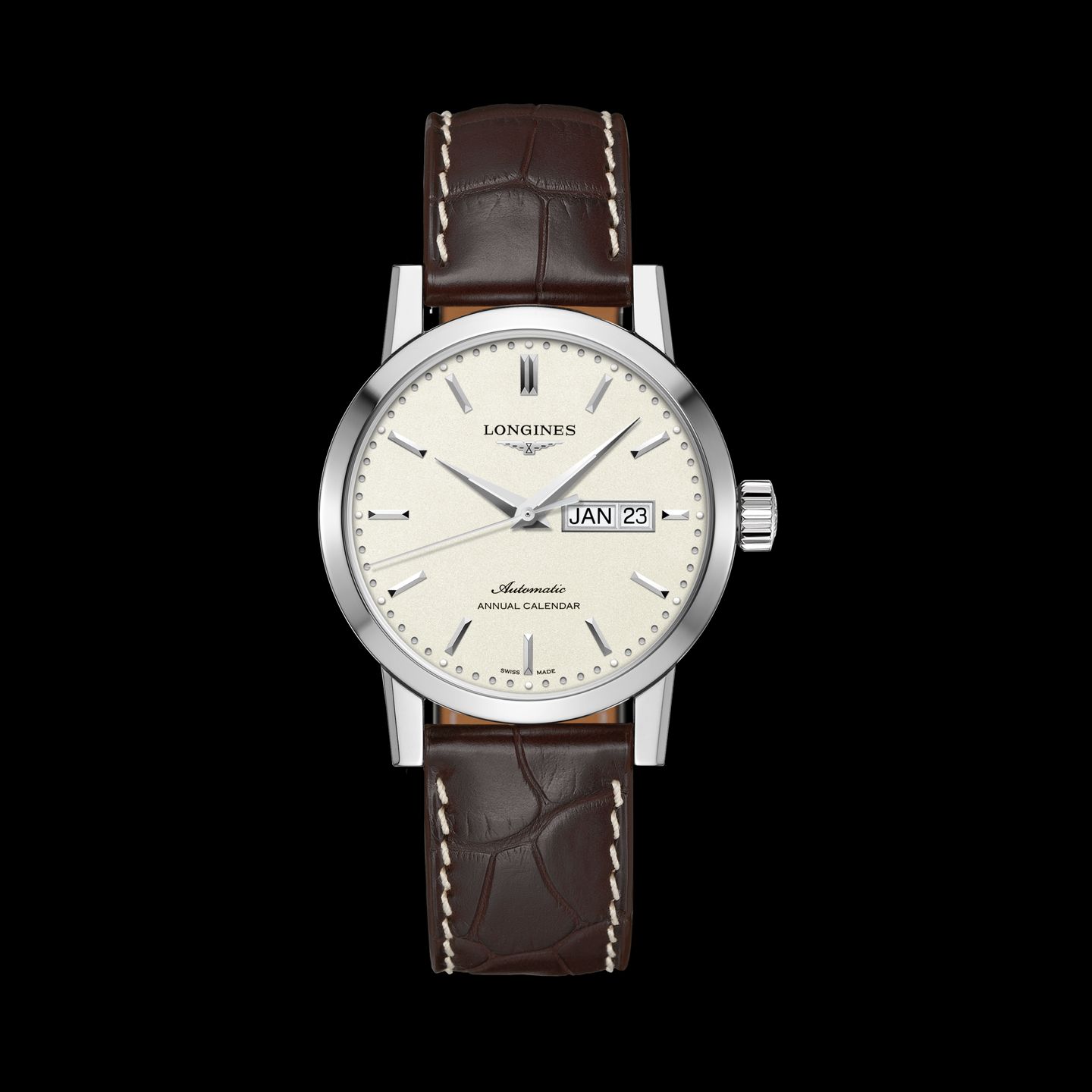 Longines Heritage L4.827.4.92.2 (Unknown (random serial)) - Champagne dial 32 mm Steel case (1/1)