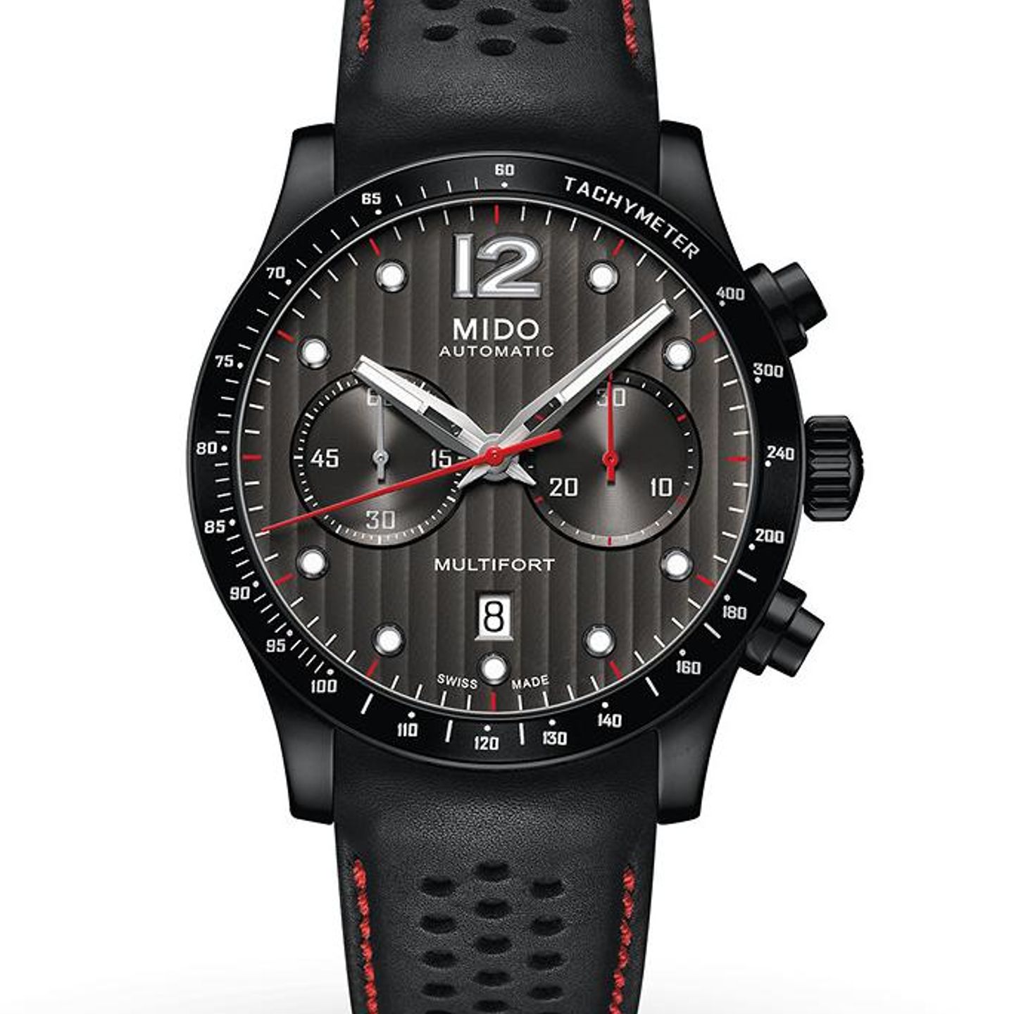Mido Multifort Chronograph M025.627.36.061.00 (2022) - Zwart wijzerplaat 44mm Staal (1/1)