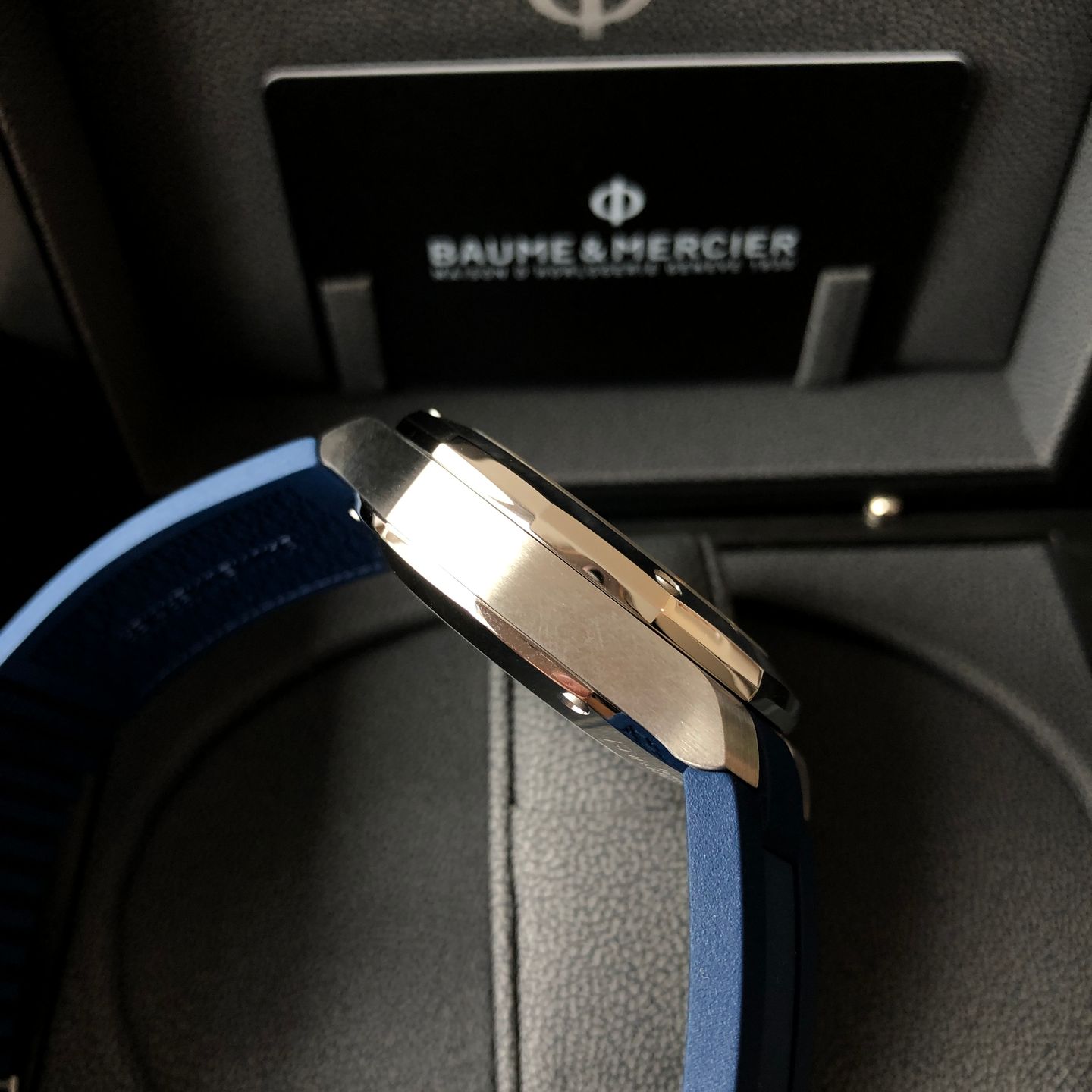 Baume & Mercier Riviera M0A10623 (2022) - Blauw wijzerplaat 43mm Staal (5/8)
