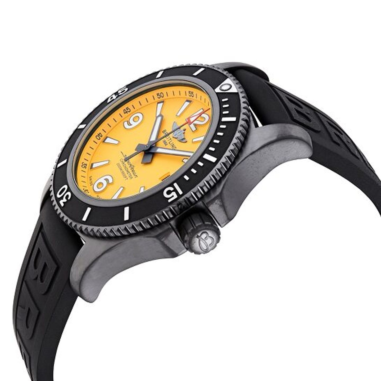 Breitling Superocean M17368D71I1S1 (2022) - Yellow dial 46 mm Steel case (1/1)
