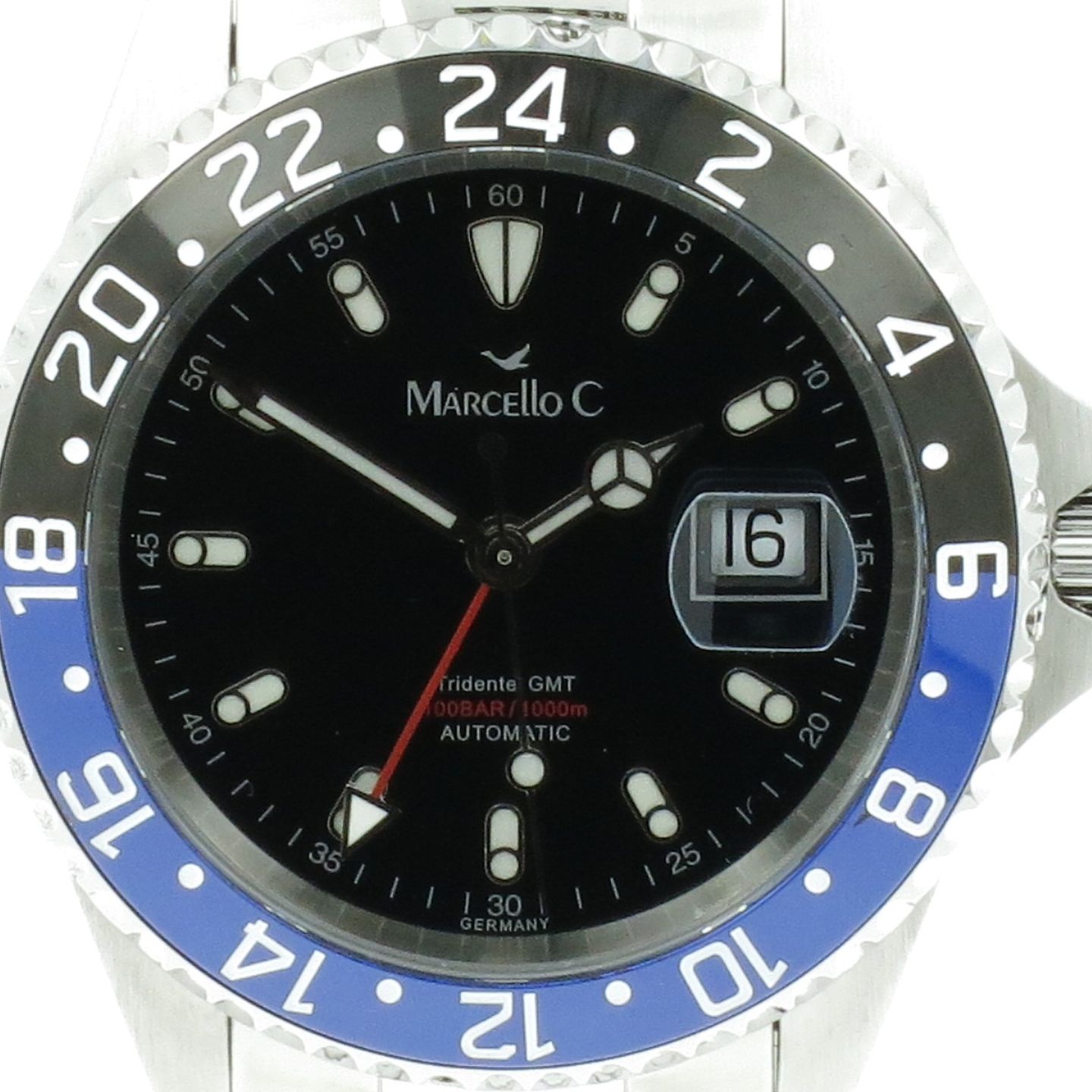 Marcello C. Tridente 2040.4-1 (2022) - Black dial 44 mm Steel case (1/4)