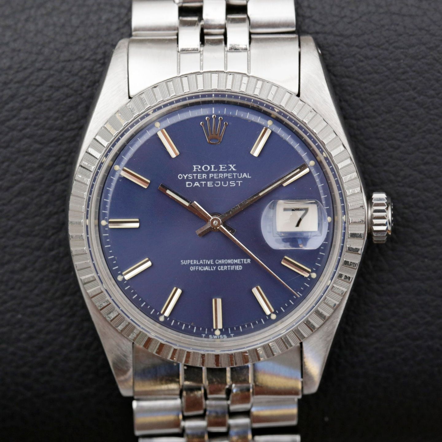 Rolex Datejust 1603 (1970) - Blue dial 36 mm Steel case (1/9)