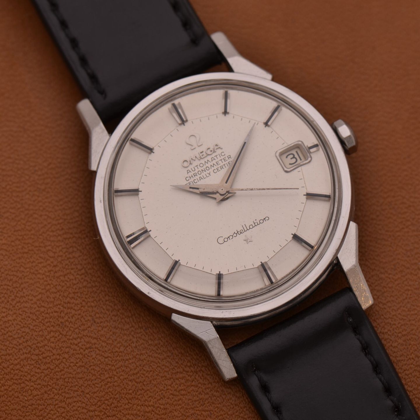 Omega Constellation 168.005 (1966) - White dial 34 mm Steel case (1/8)