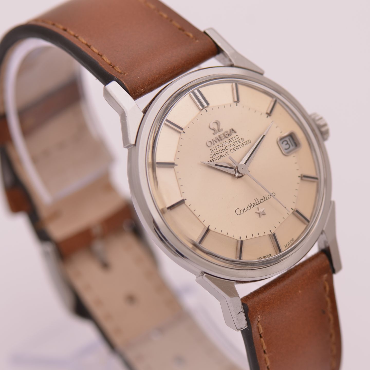 Omega Constellation 168.005 (1972) - Silver dial 34 mm Steel case (5/8)