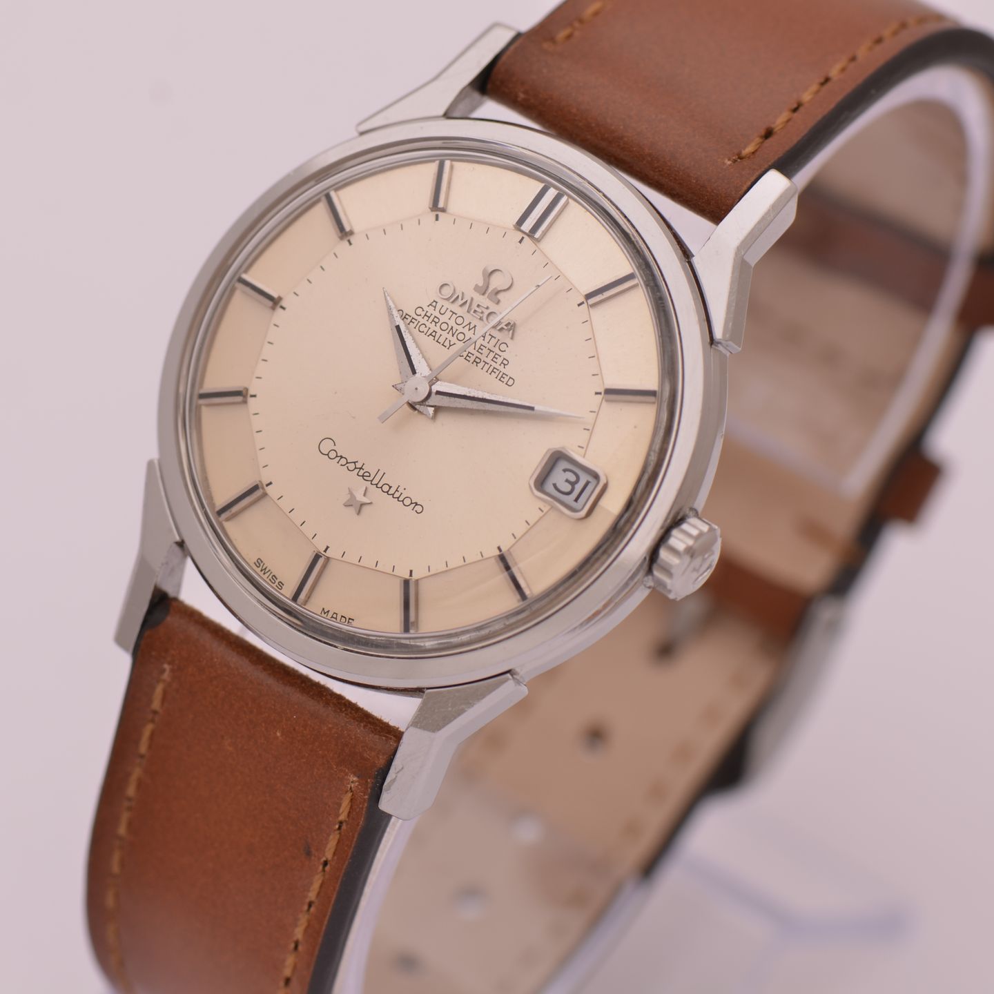 Omega Constellation 168.005 (1972) - Silver dial 34 mm Steel case (4/8)