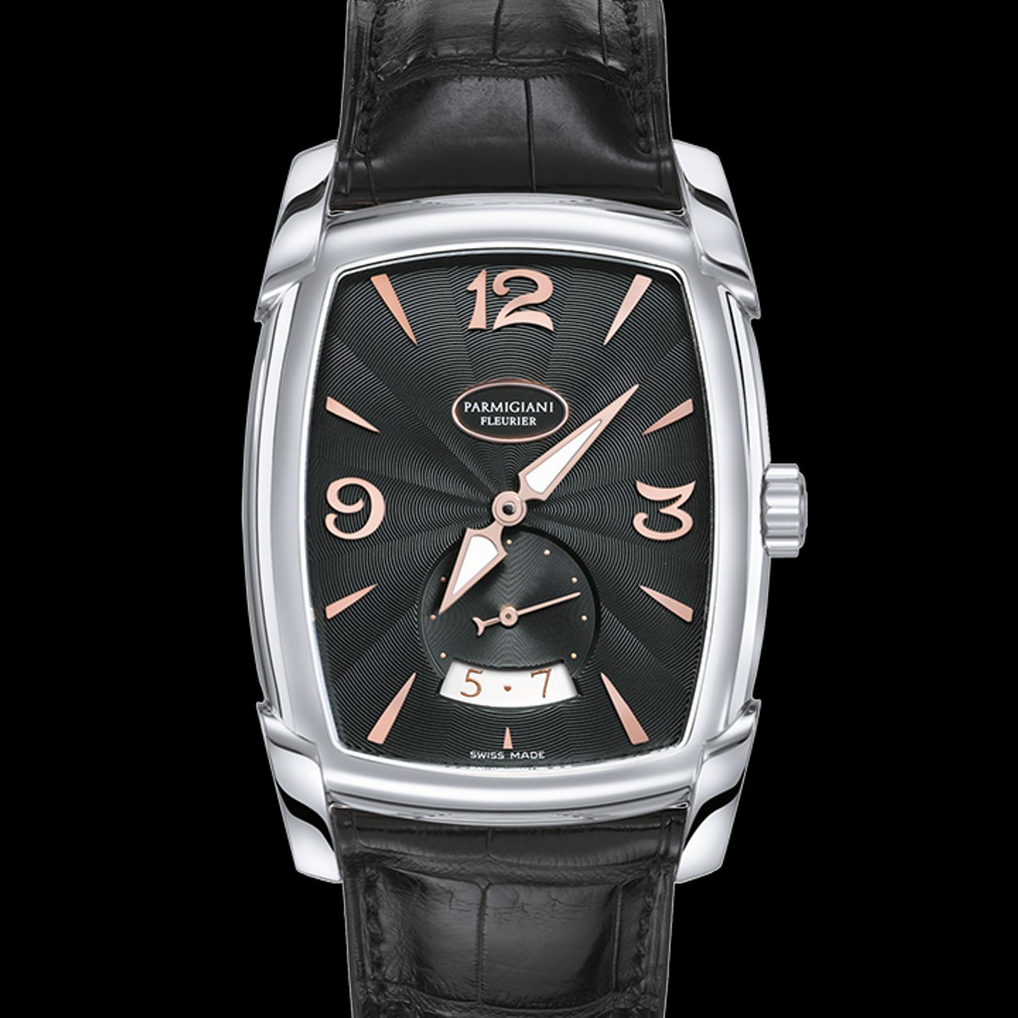 Parmigiani Fleurier Kalpa PFC124-0001401-HA1422 (2022) - Zwart wijzerplaat 31mm Staal (1/1)