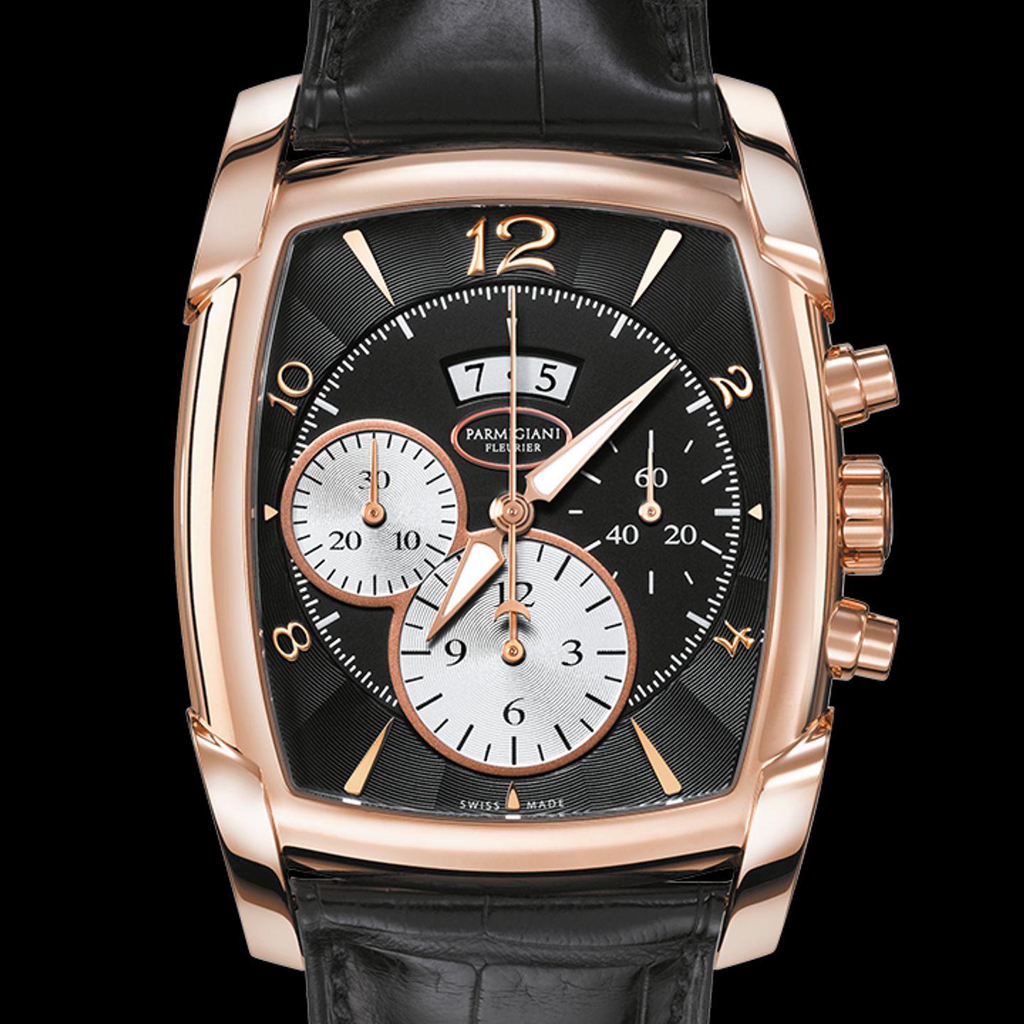 Parmigiani Fleurier Kalpa PFC128-1001400-HA1441 (2022) - Zwart wijzerplaat 31mm Roségoud (1/1)