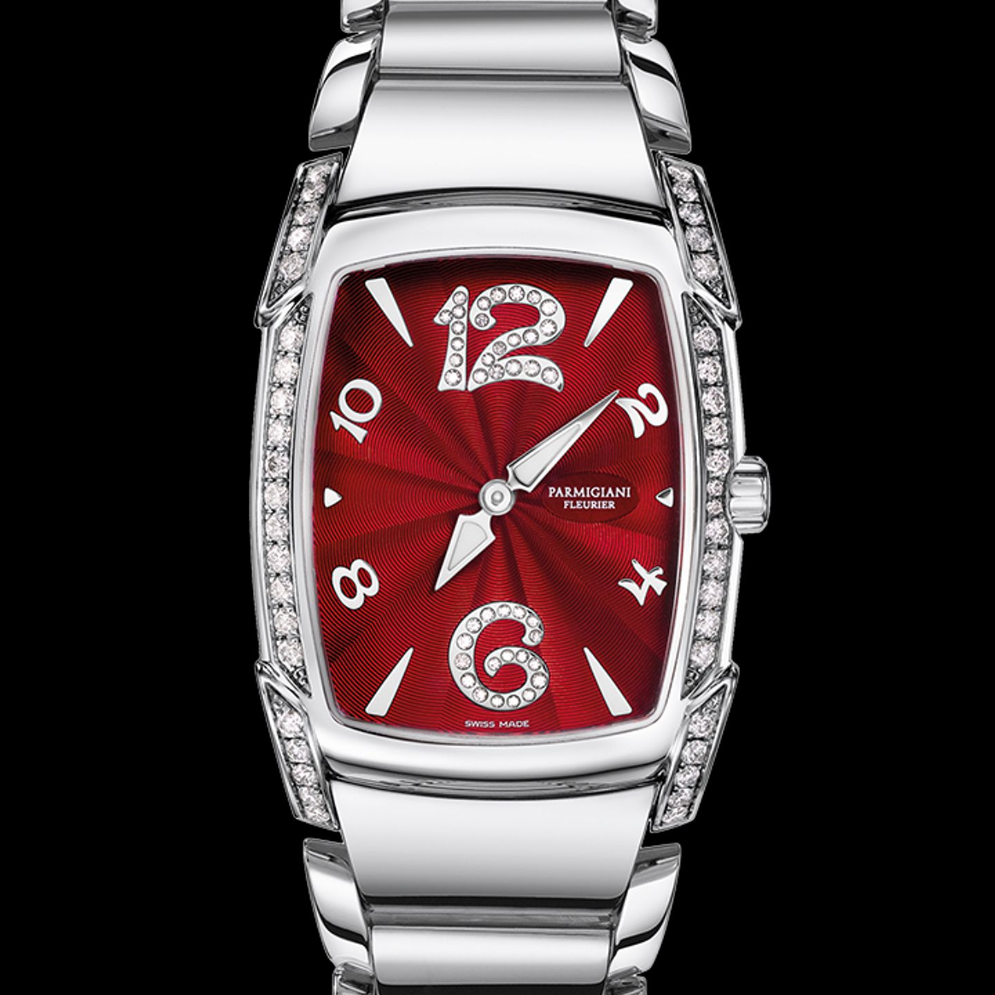 Parmigiani Fleurier Kalpa PFC160-0020901-B00002 (2022) - Rood wijzerplaat 25mm Staal (1/1)