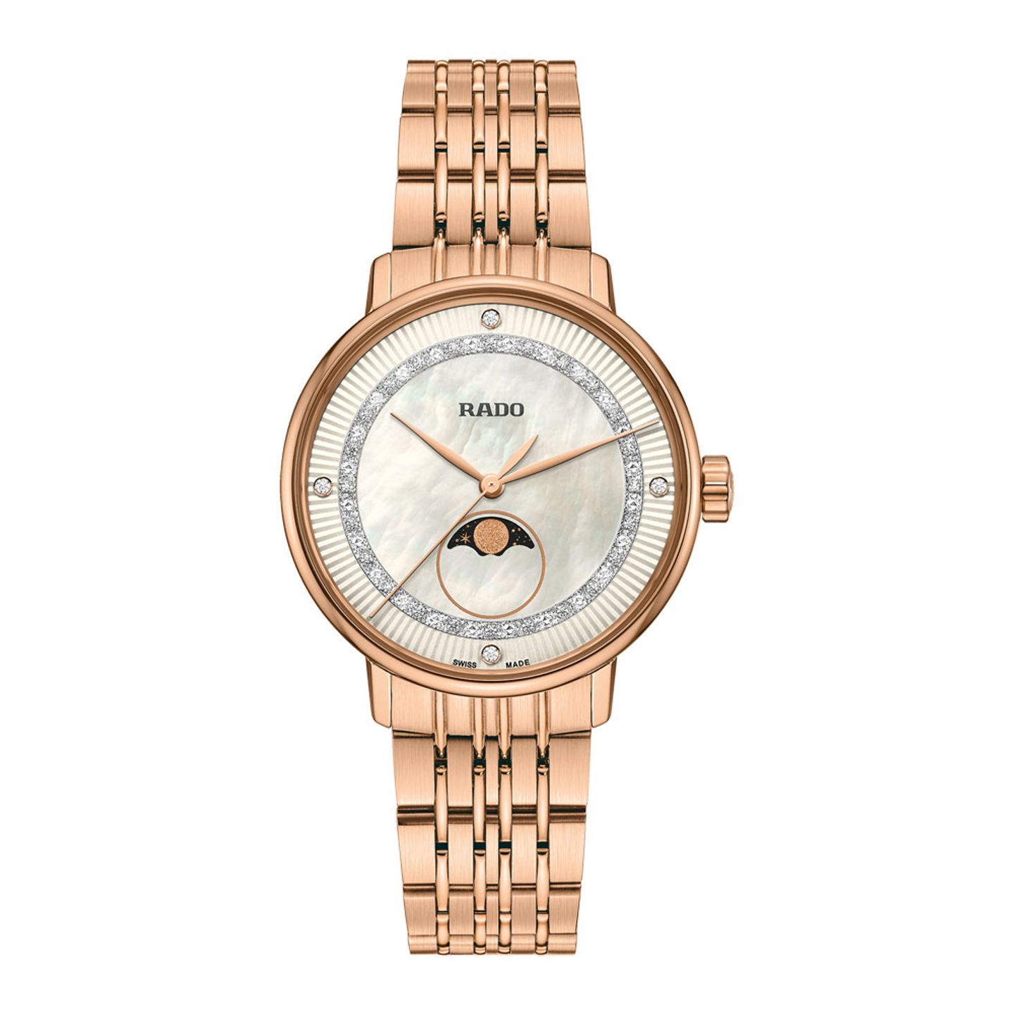 Rado Coupole R22884963 (2022) - Pearl dial 34 mm Gold/Steel case (1/1)