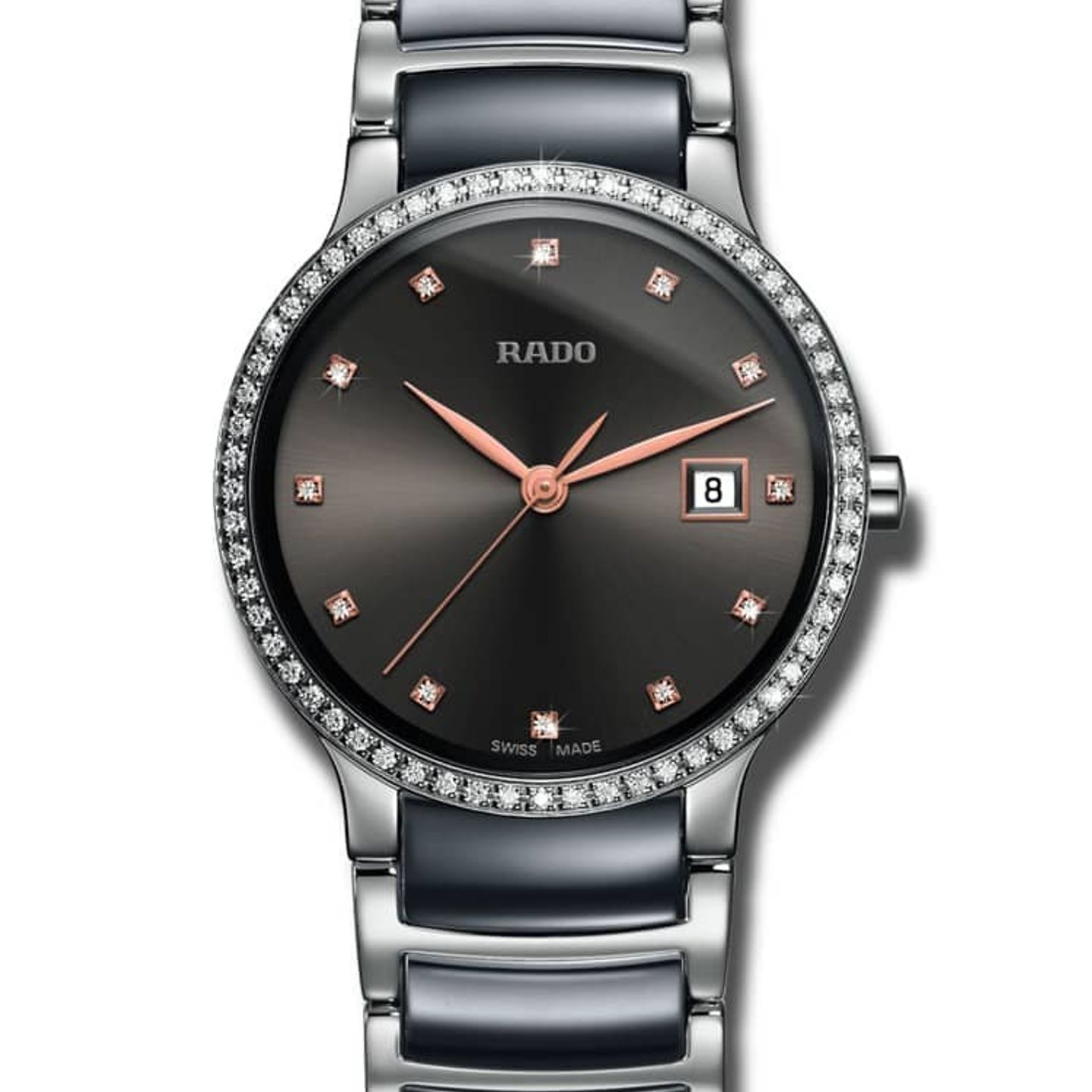 Rado Centrix R30936732 (2022) - Grijs wijzerplaat 28mm Staal (1/1)