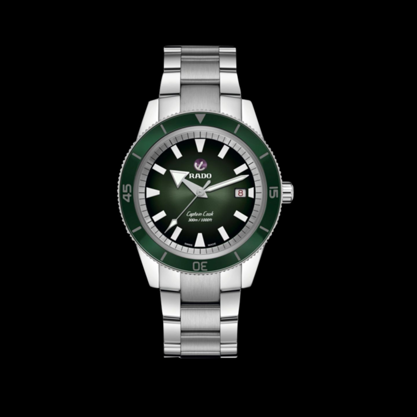 Rado HyperChrome Captain Cook R32105319 (2022) - Green dial 42 mm Steel case (1/1)