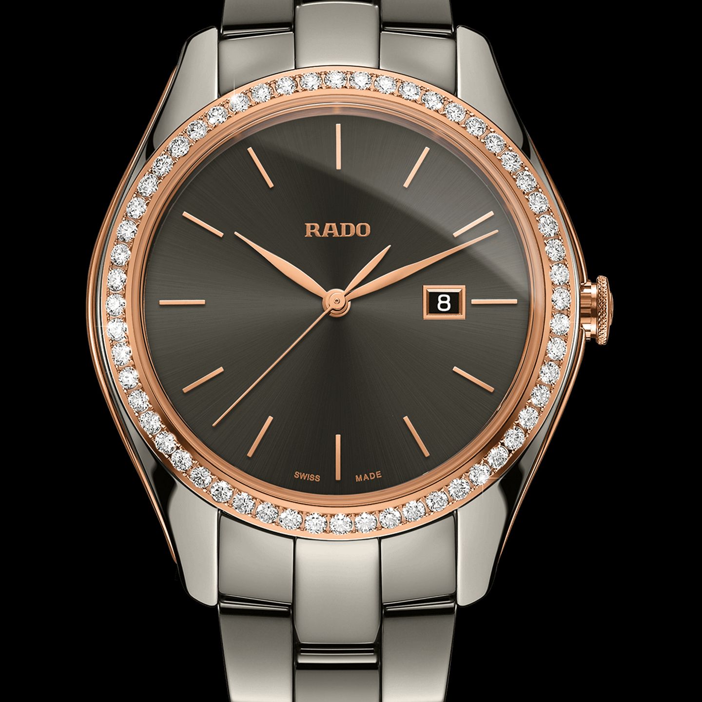 Rado HyperChrome Diamonds R32125102 (2022) - Brown dial 36 mm Ceramic case (1/1)
