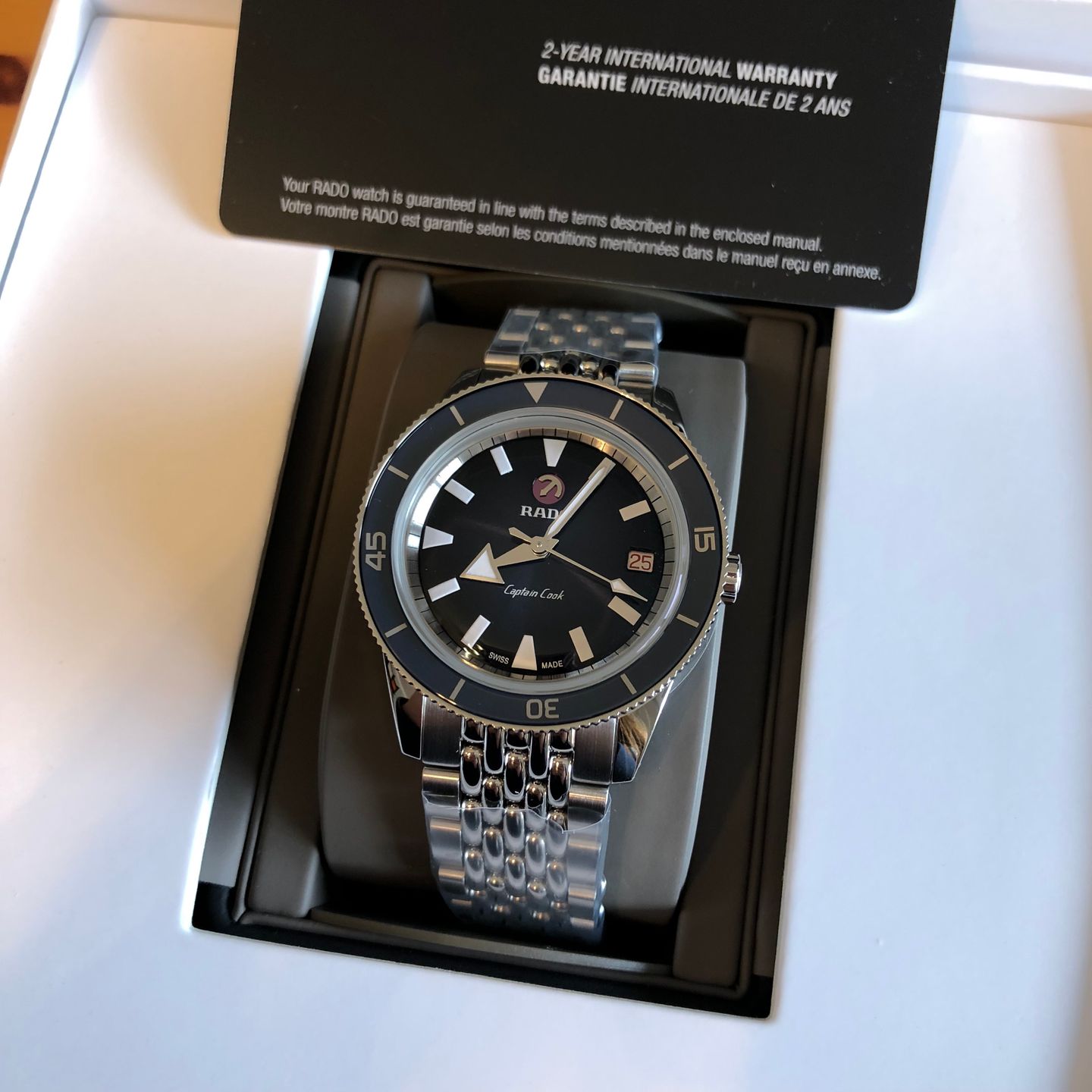 Rado HyperChrome Captain Cook R32500203 (2022) - Blue dial 37 mm Steel case (6/6)