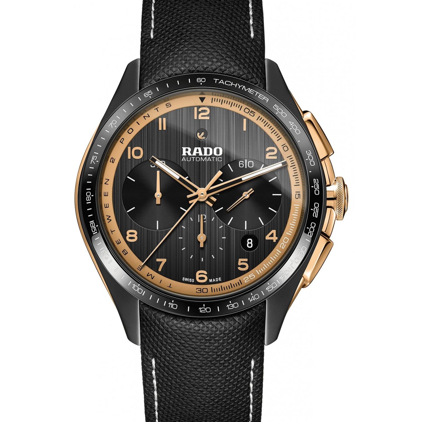 Rado HyperChrome Chronograph R32503165 (2022) - Black dial 45 mm Ceramic case (1/1)