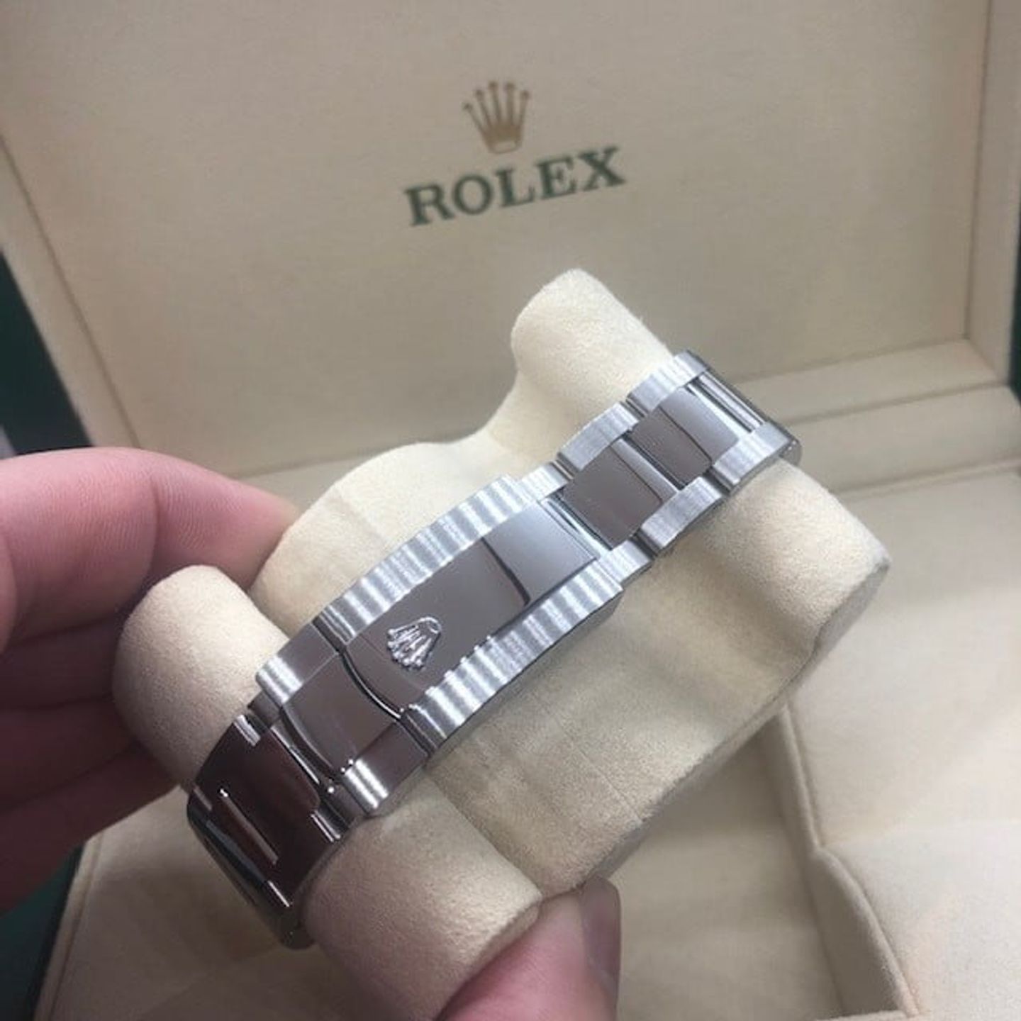 Rolex Oyster Perpetual Date 115200 (2021) - Silver dial 34 mm Steel case (6/6)