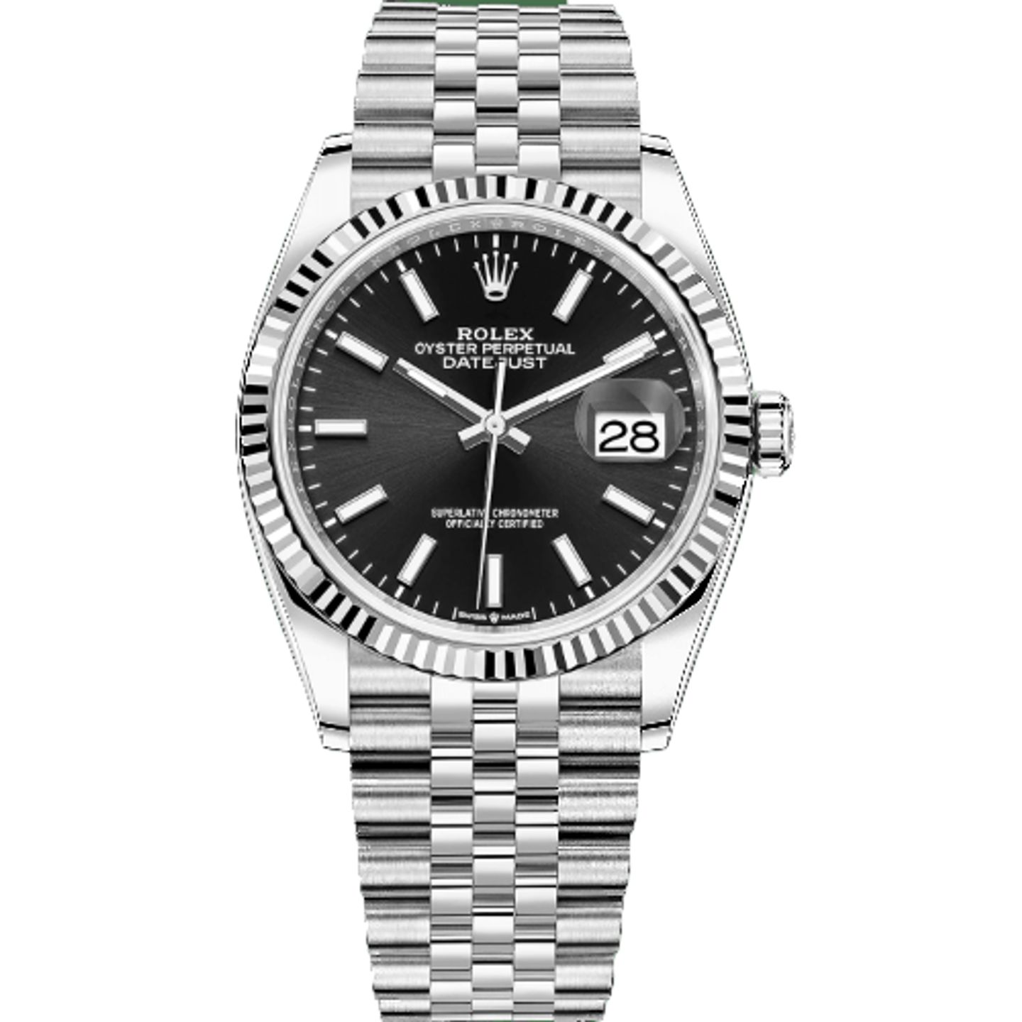 Rolex Datejust 36 126234 (2023) - Black dial 36 mm Steel case (1/8)