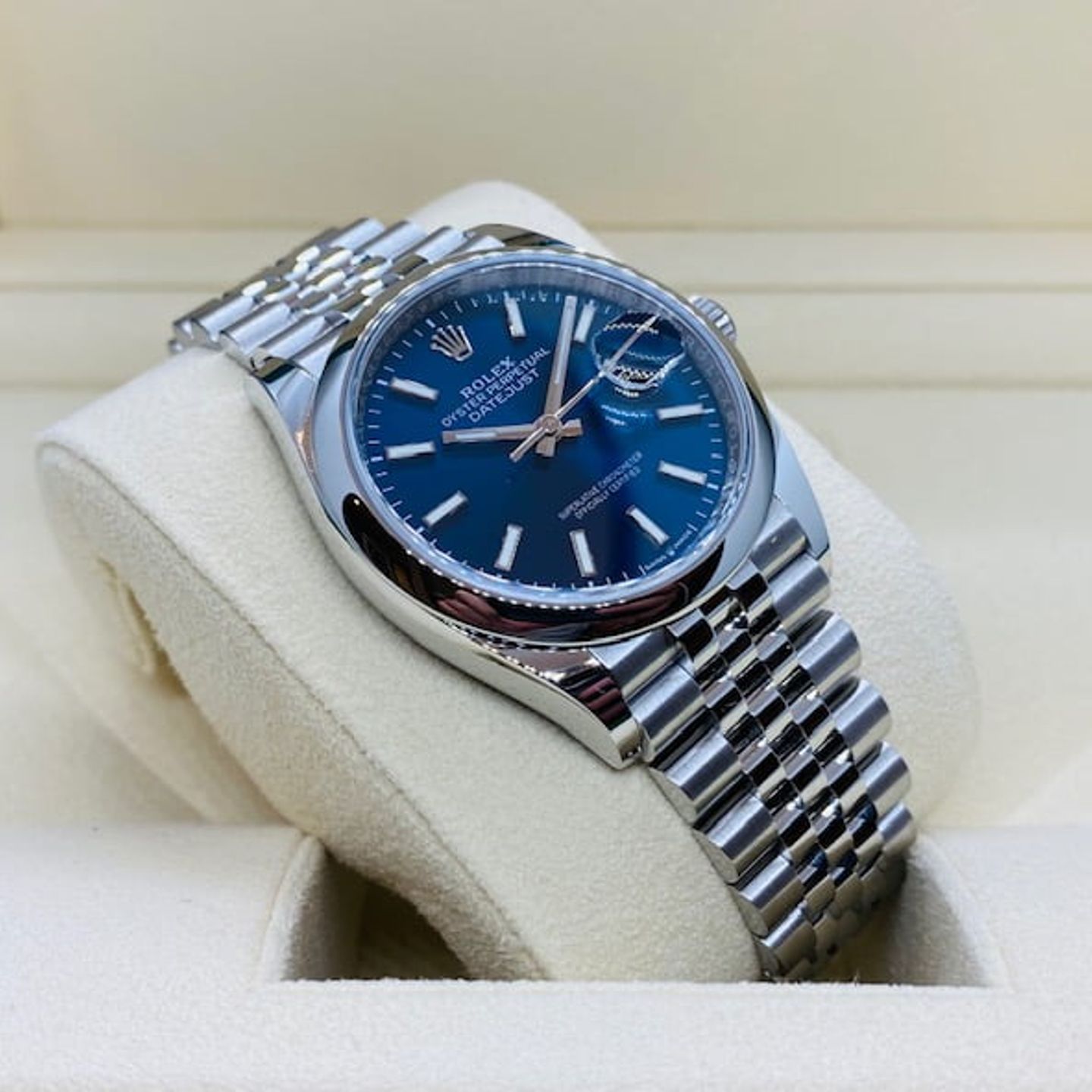 Rolex Datejust 36 126200 (2021) - Blue dial 36 mm Steel case (3/7)