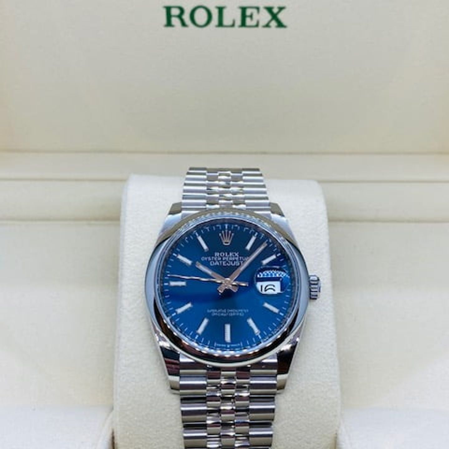 Rolex Datejust 36 126200 (2021) - Blauw wijzerplaat 36mm Staal (5/7)
