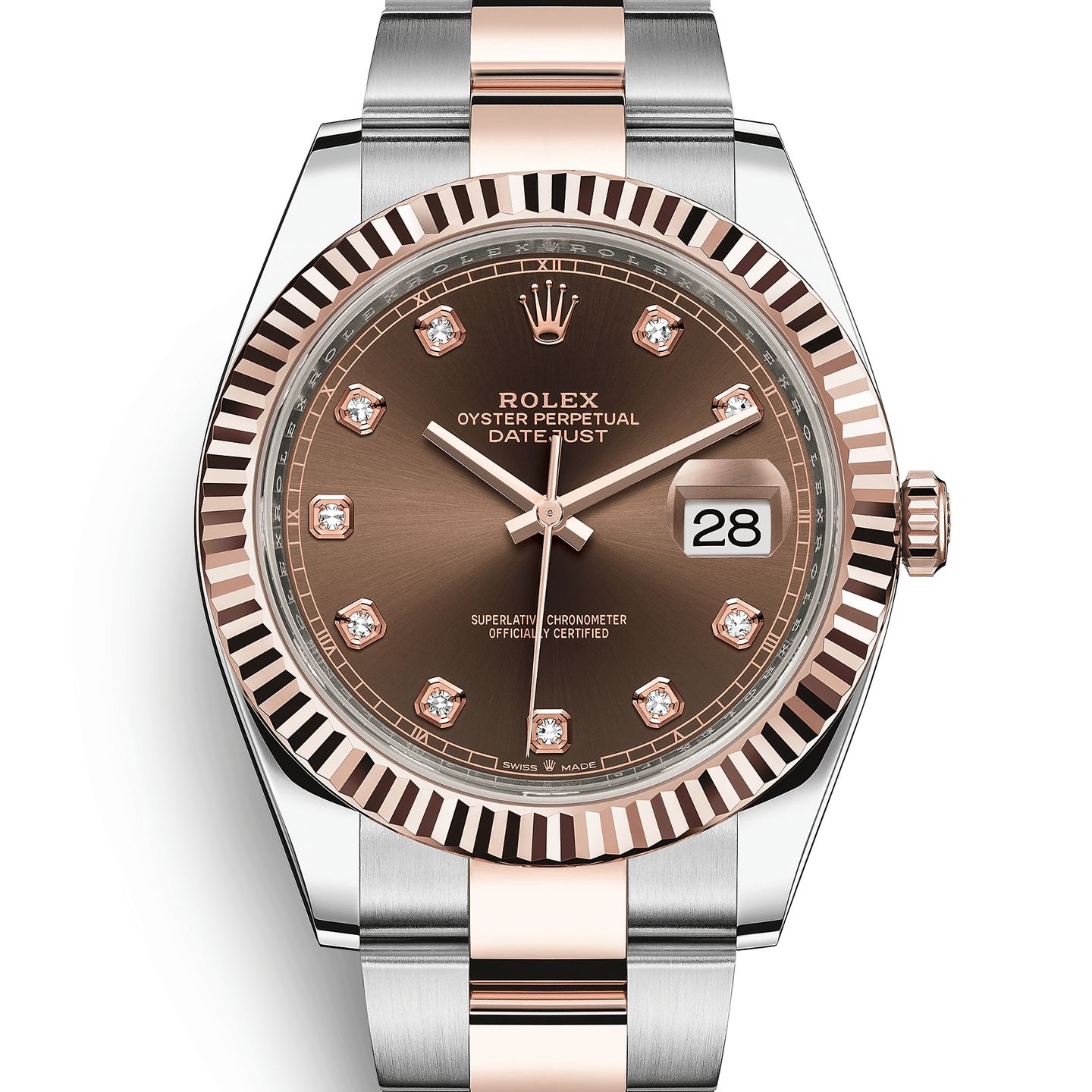 Rolex Datejust 41 126331 (2022) - Brown dial 41 mm Gold/Steel case (1/1)