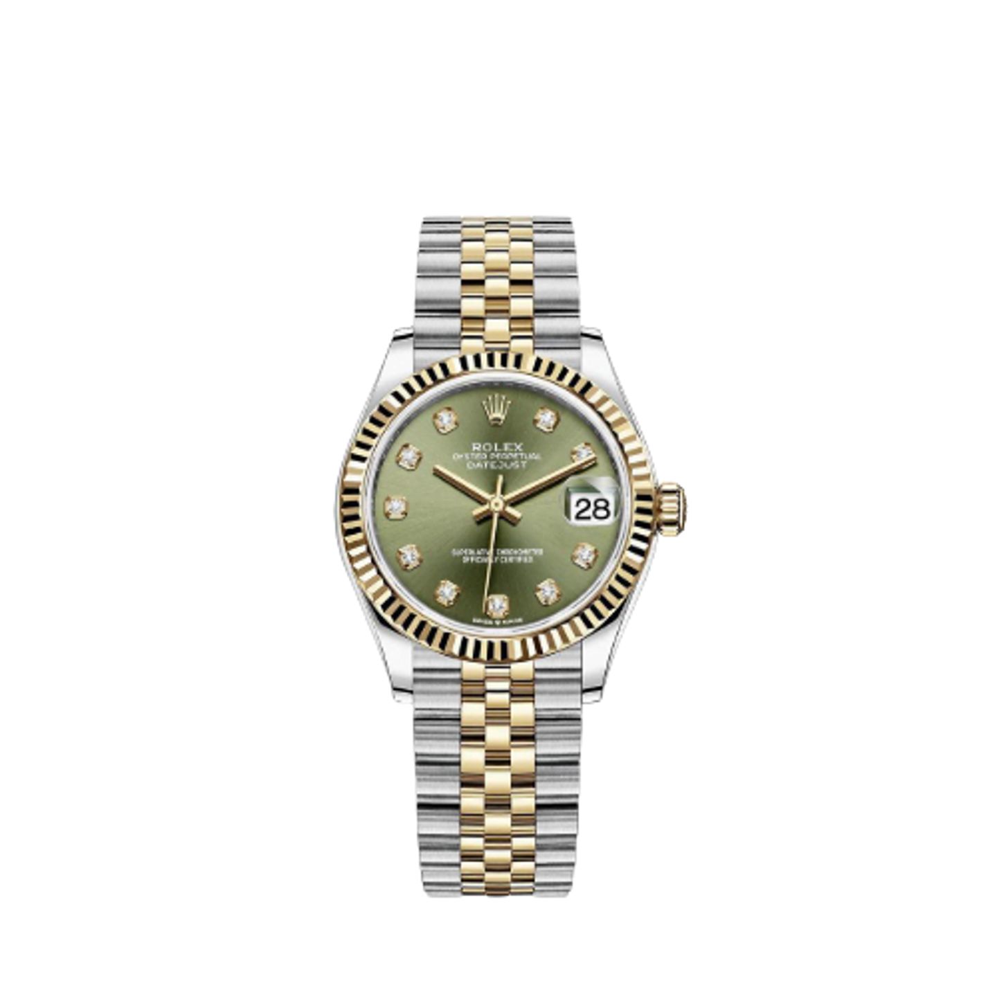 Rolex Datejust 31 278273 (2021) - Green dial 31 mm Gold/Steel case (1/1)