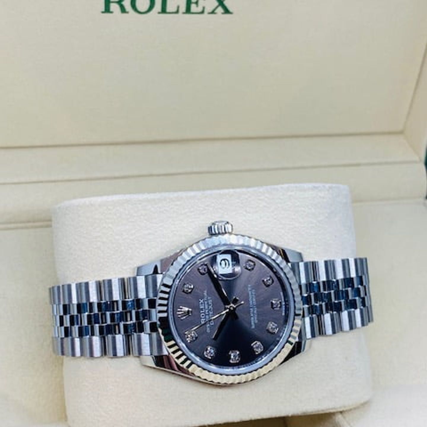 Rolex Datejust 31 278274 (2022) - Grey dial 31 mm Steel case (6/7)