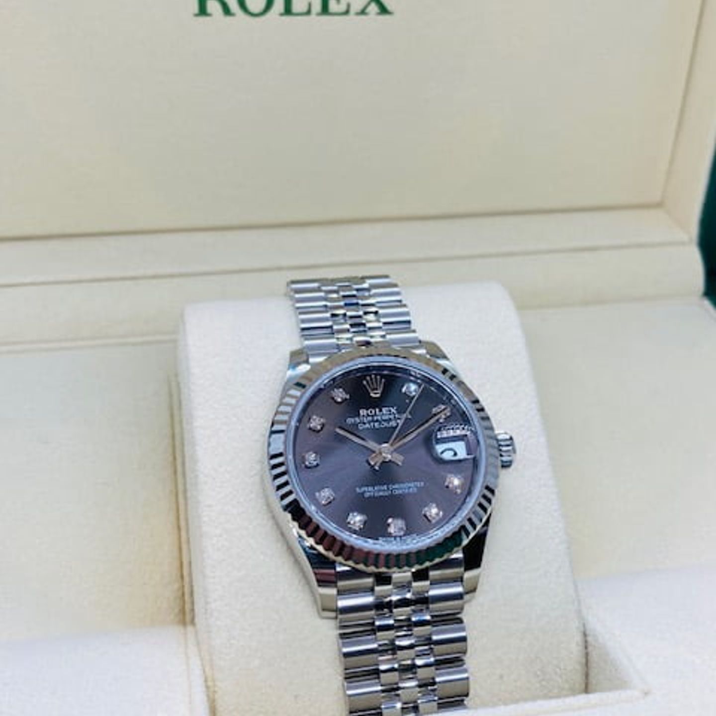 Rolex Datejust 31 278274 (2022) - Grey dial 31 mm Steel case (4/7)