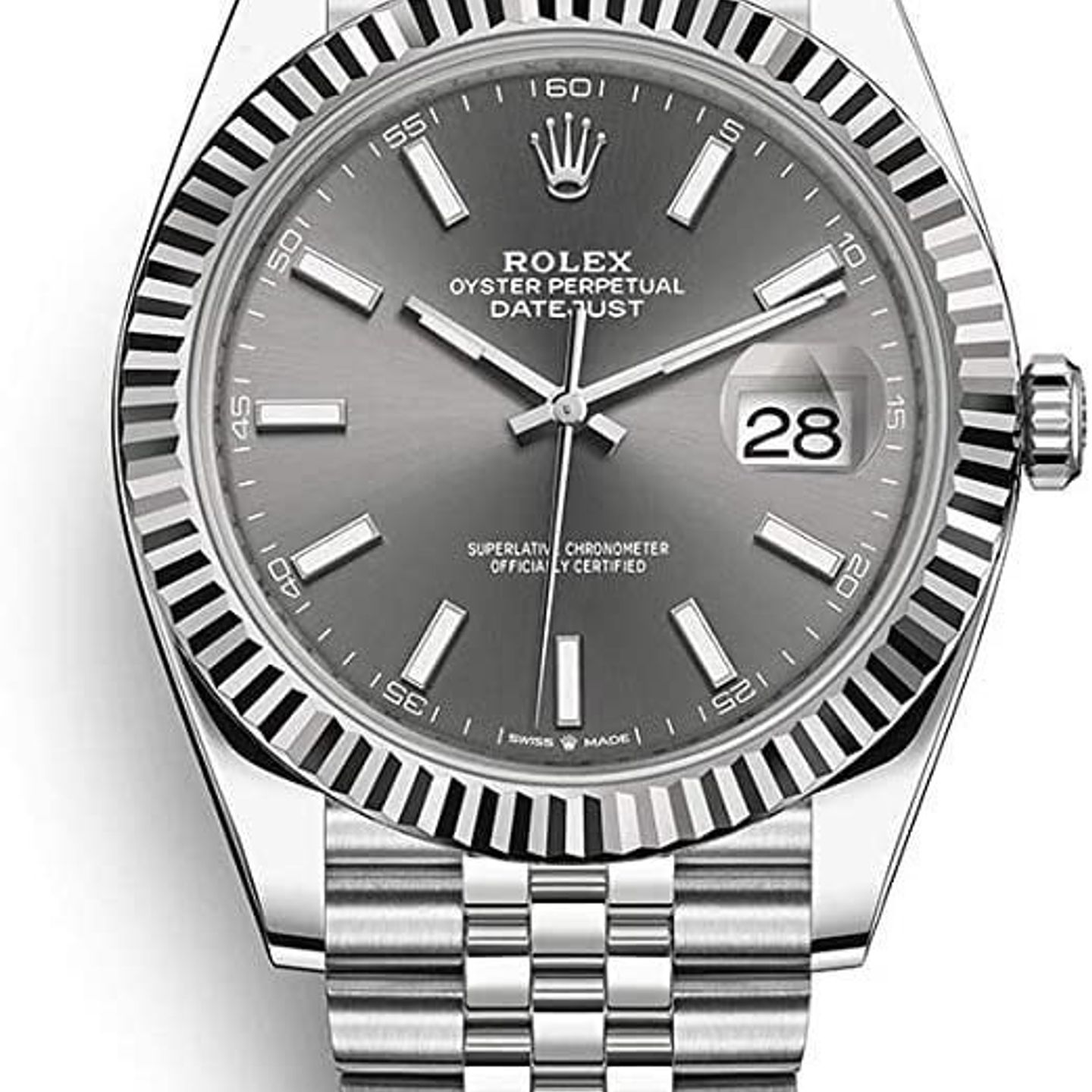 Rolex Datejust 41 126334 (2023) - Grey dial 41 mm Steel case (4/5)